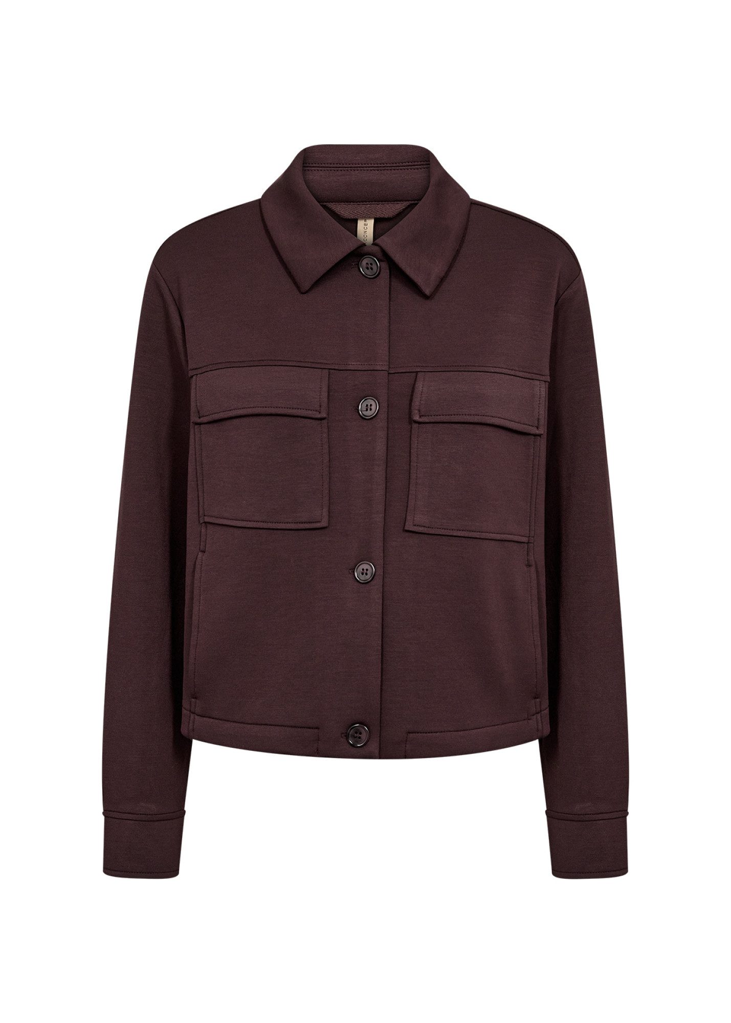 soyaconcept Sweatjacke Modische Sweatjacke mit Kragen und Taschen für Damen
