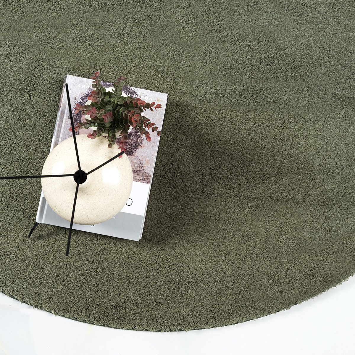 the carpet Teppich Relax round, rund, Höhe: 16 mm, waschbarer Wohnzimmer Teppich modern rutschfest