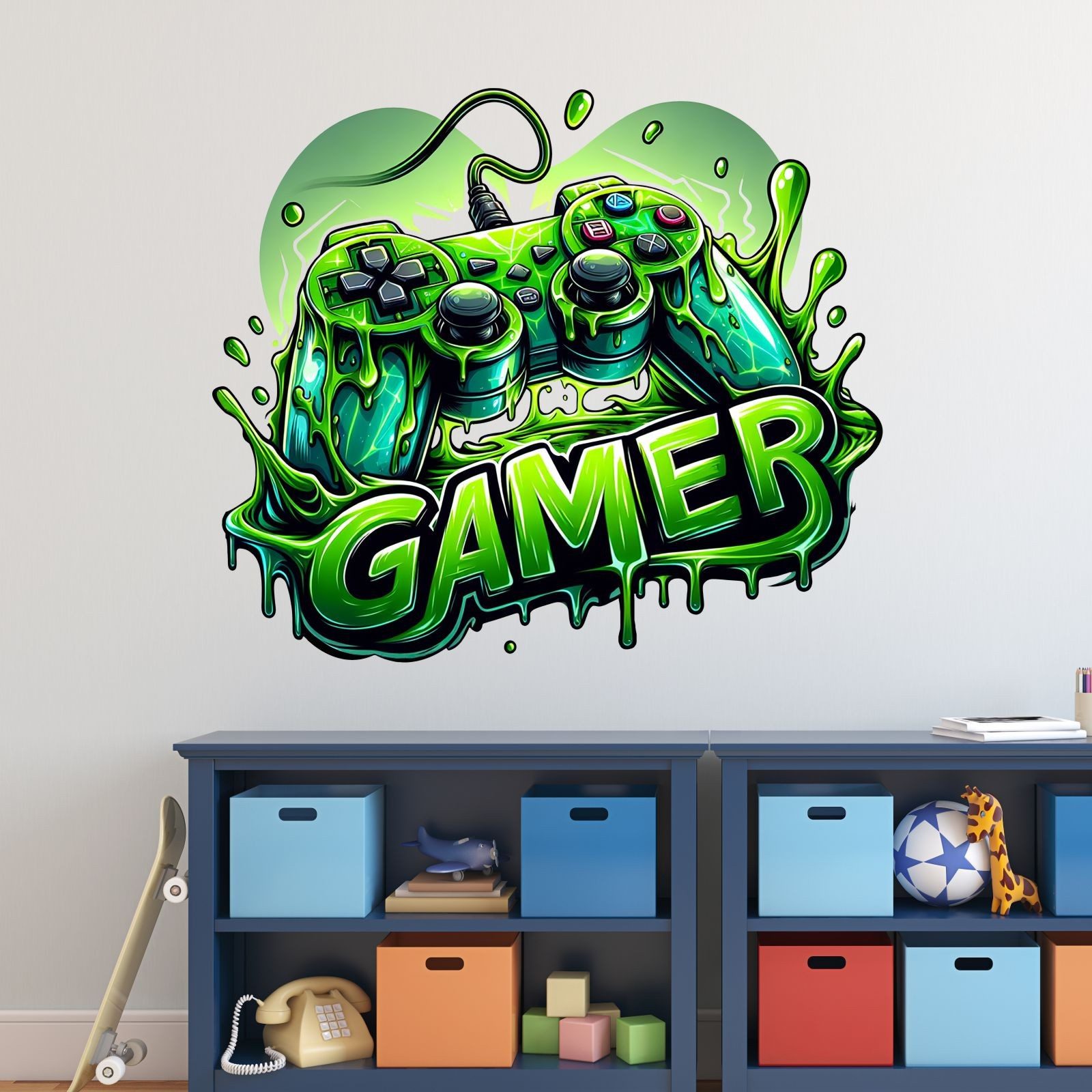nikima Wandtattoo 259 Wandtattoo Gamer - Größe 500 x 500 mm (PVC-Folie), in günstig online kaufen