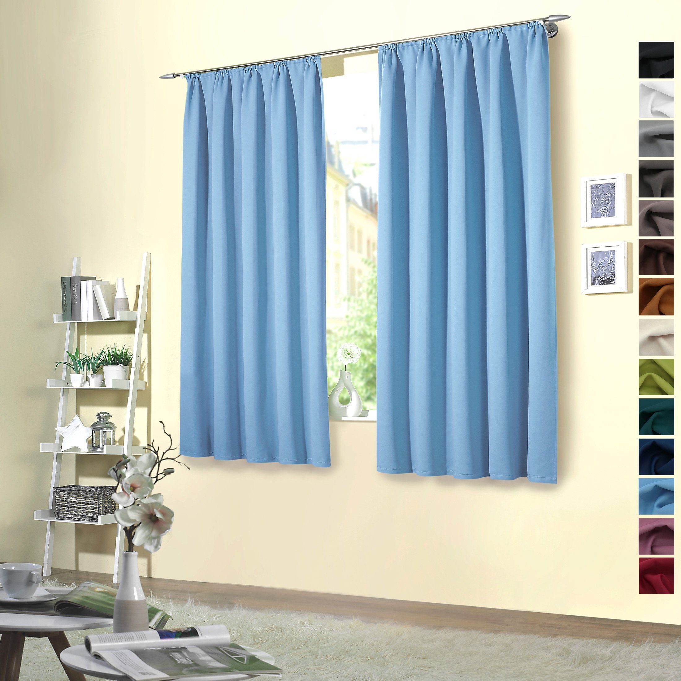 heimtexland Verdunkelungsvorhang Verdunklungsgardinen Thermo Vorhänge blick günstig online kaufen