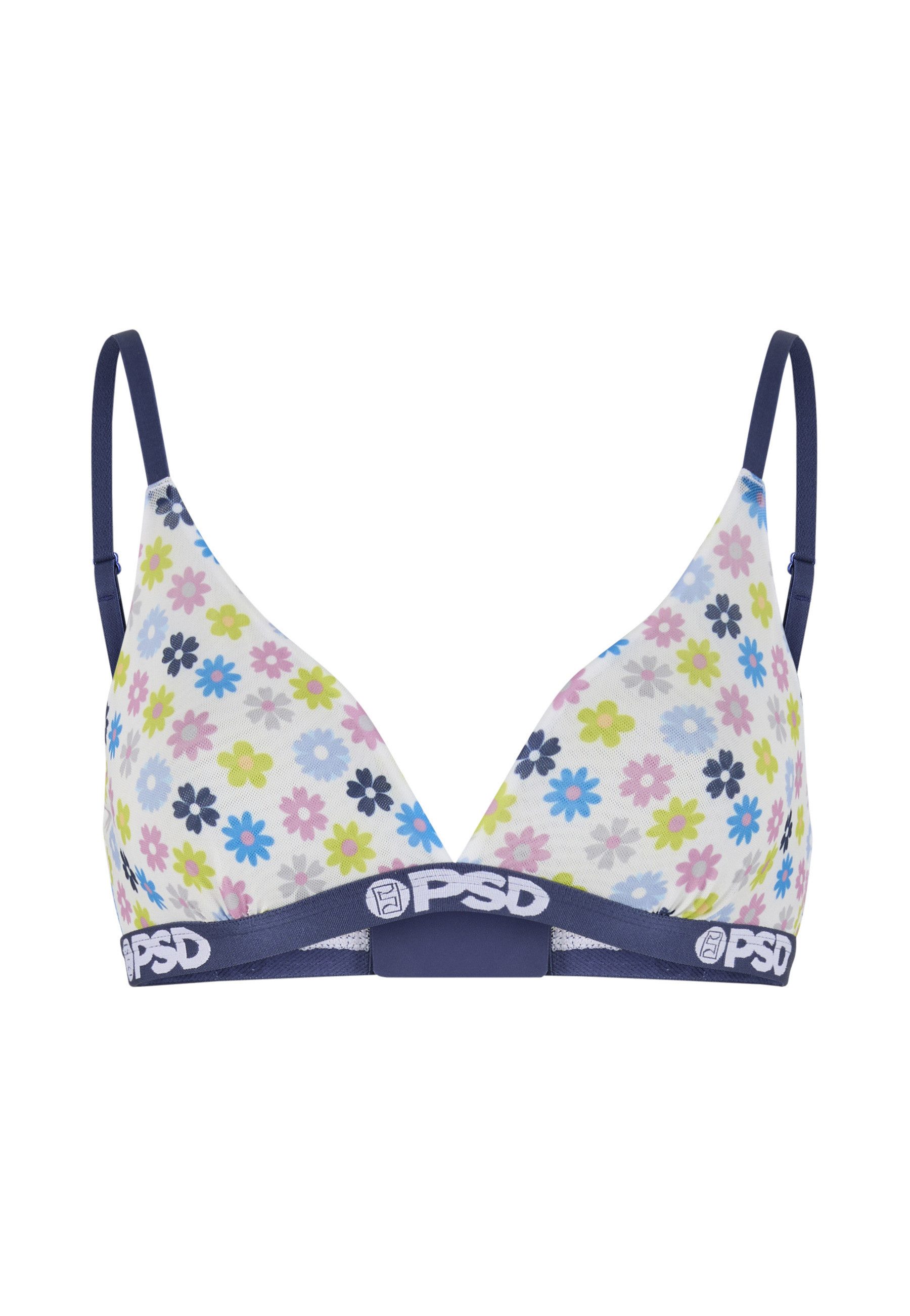 PSD Bralette PSD GARDEN DAZE MESH TRIANGLE BRA