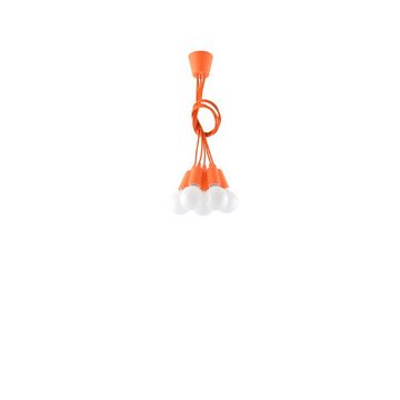 famlights Hängeleuchte, Pendelleuchte Dani in Orange E27 5-flammig, keine Angabe, Leuchtmittel enthalten: Nein, warmweiss, Hängeleuchte, Pendellampe, Pendelleuchte