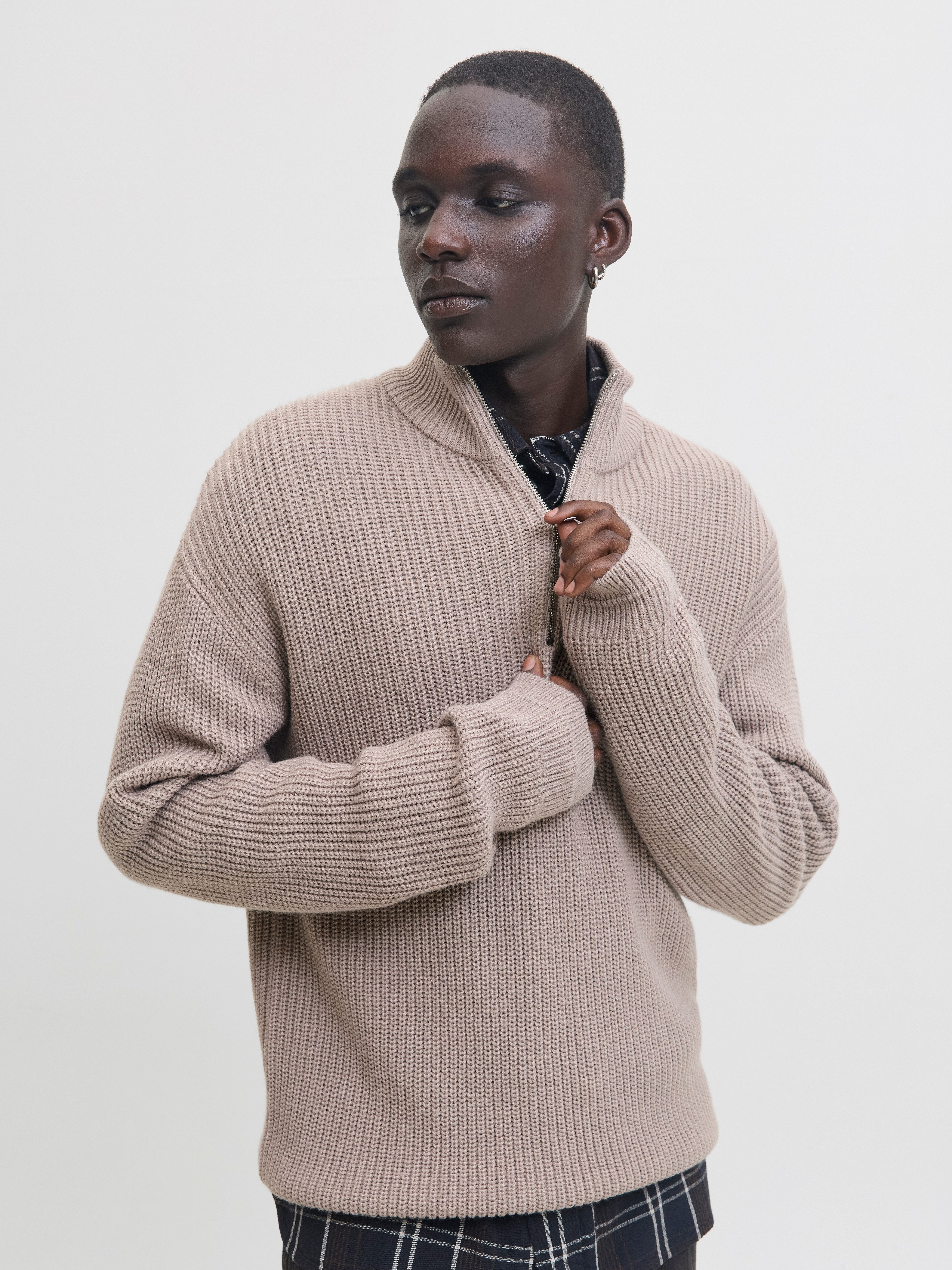 Jack & Jones Troyer JJKAITO KNIT HALF ZIP BF günstig online kaufen