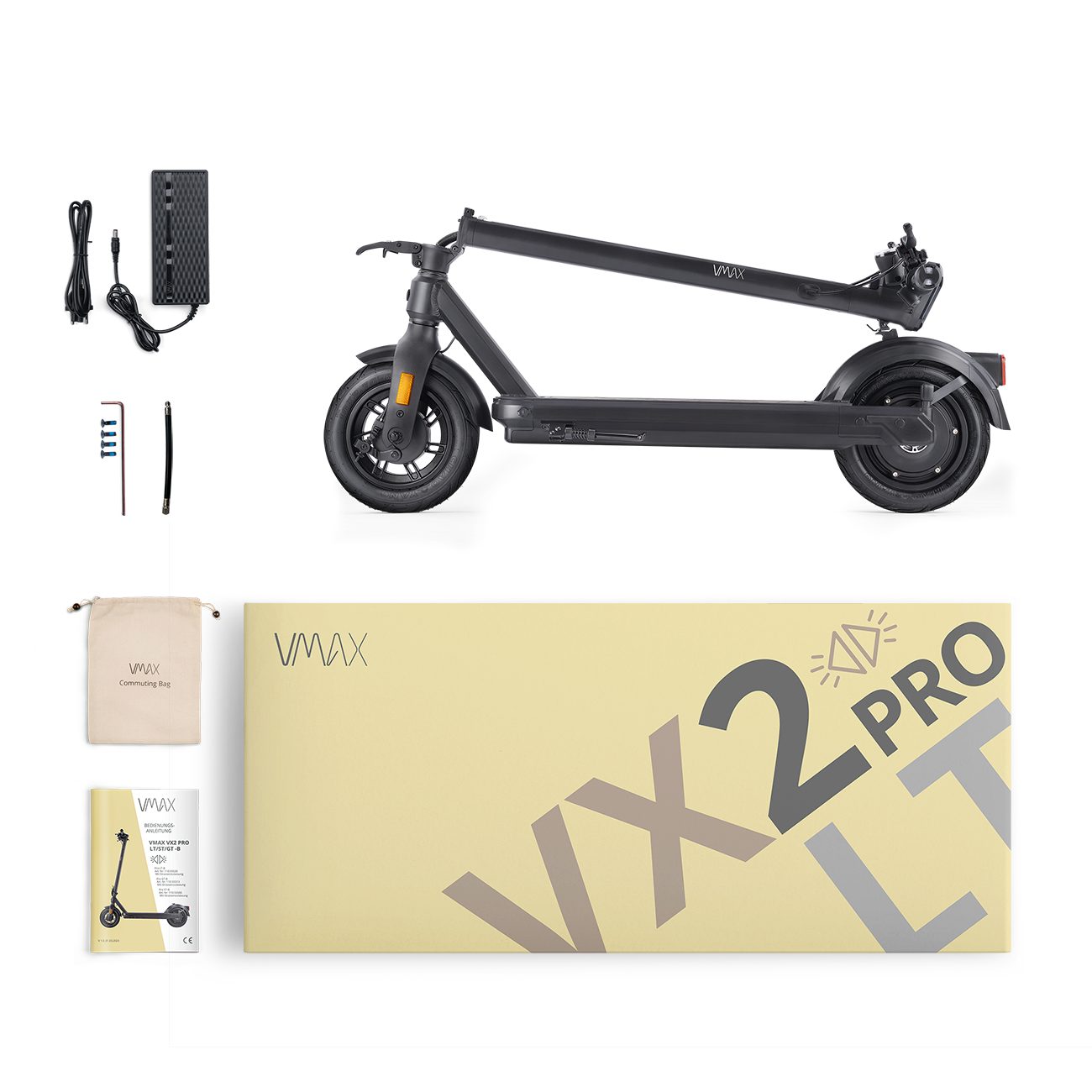 E-Scooter VX2 LT-B, VMAX 500,00 20,00 W, PRO km/h