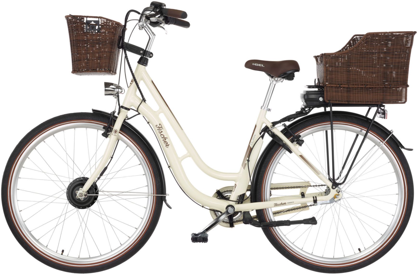 Thumbnail - FISCHER Fahrrad E-Bike Cityrad CITA ER 1804 418 48, 3 Gang Shimano Nexus Schaltwerk, Nabenschaltung, Frontmotor, 418 Wh,...