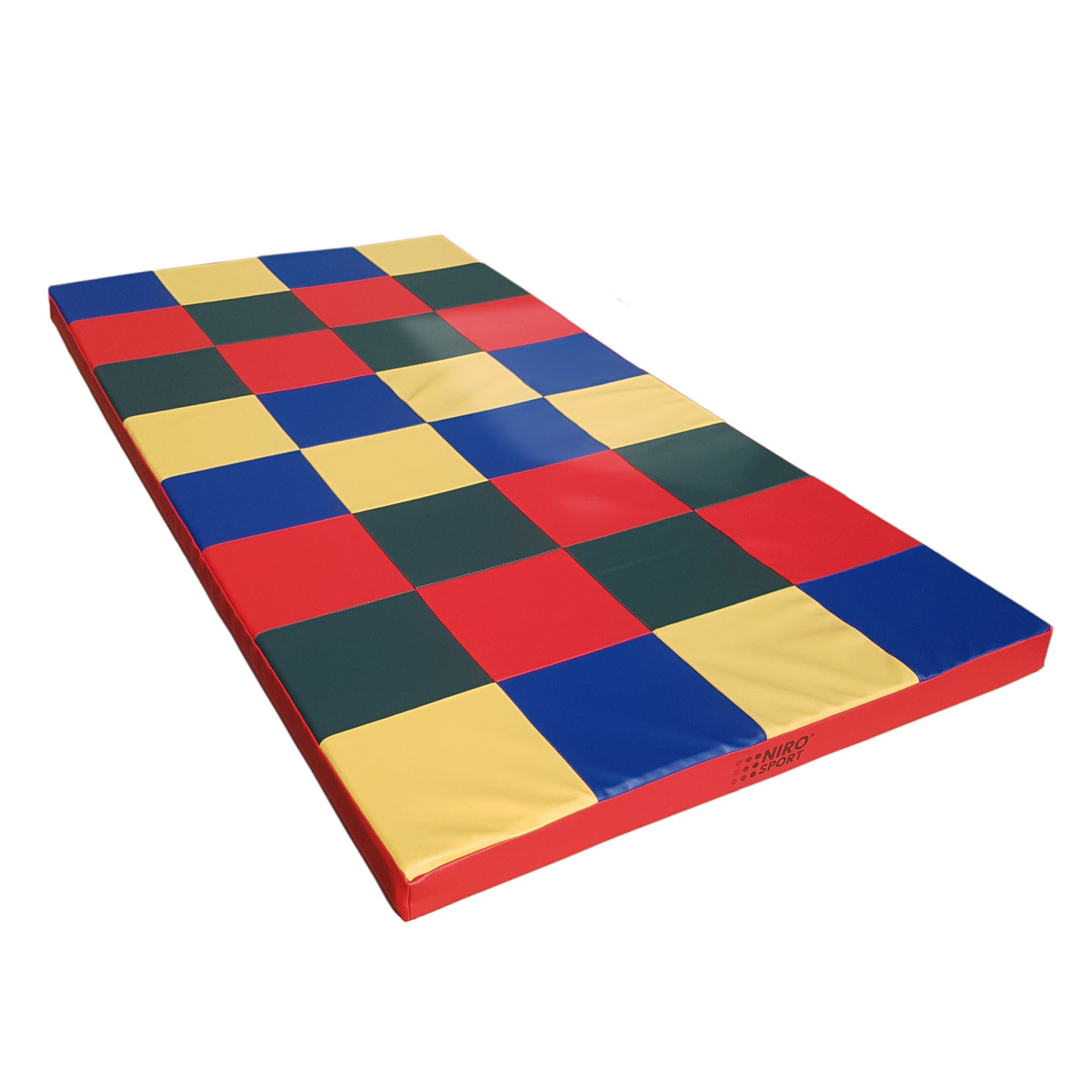 Turnmatte Weichbodenmatte Turnmatte 200 x 100 x 8 cm Mosaic mit, ohne Würfel