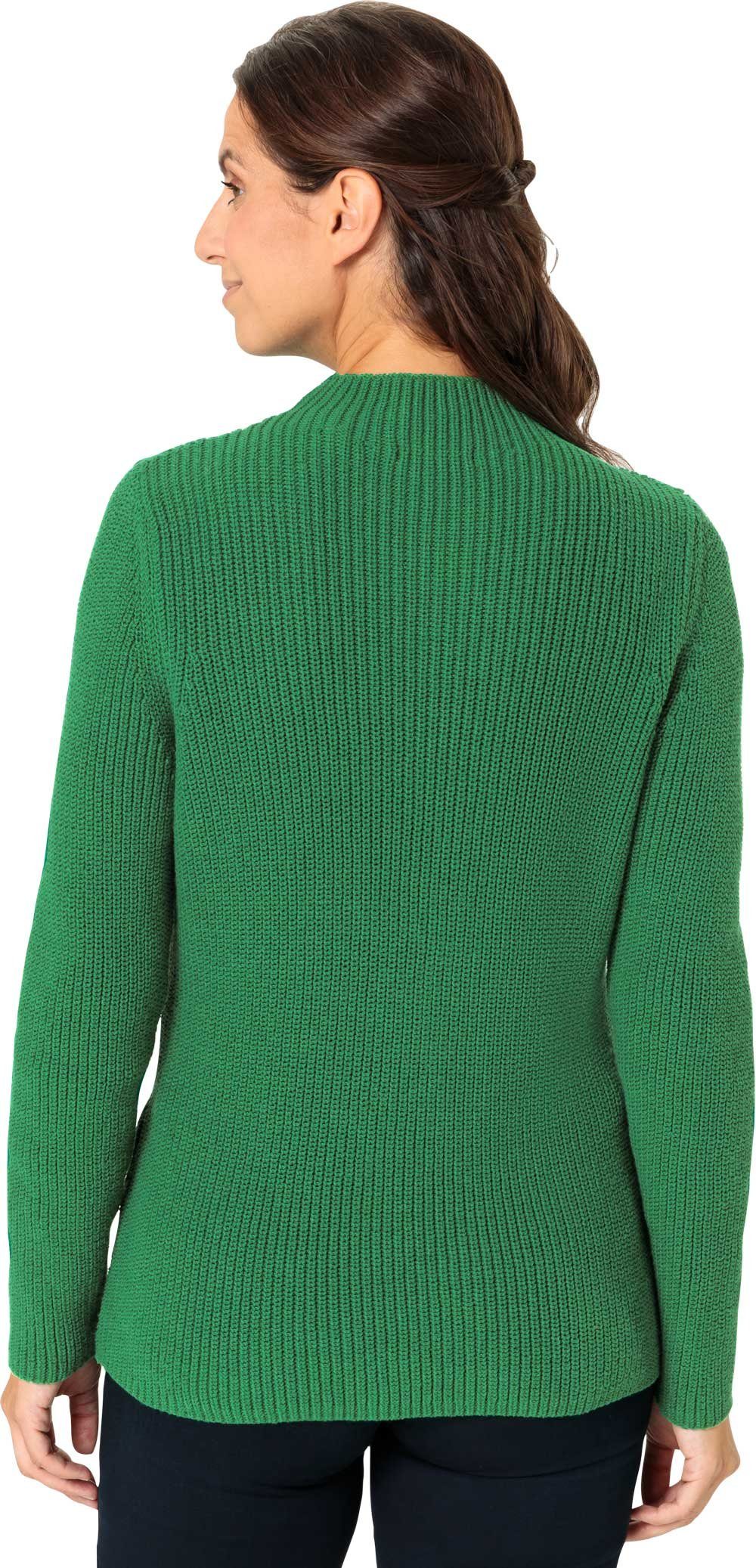 Emilia Parker Stehkragenpullover mit effektvollem Patentstrick
