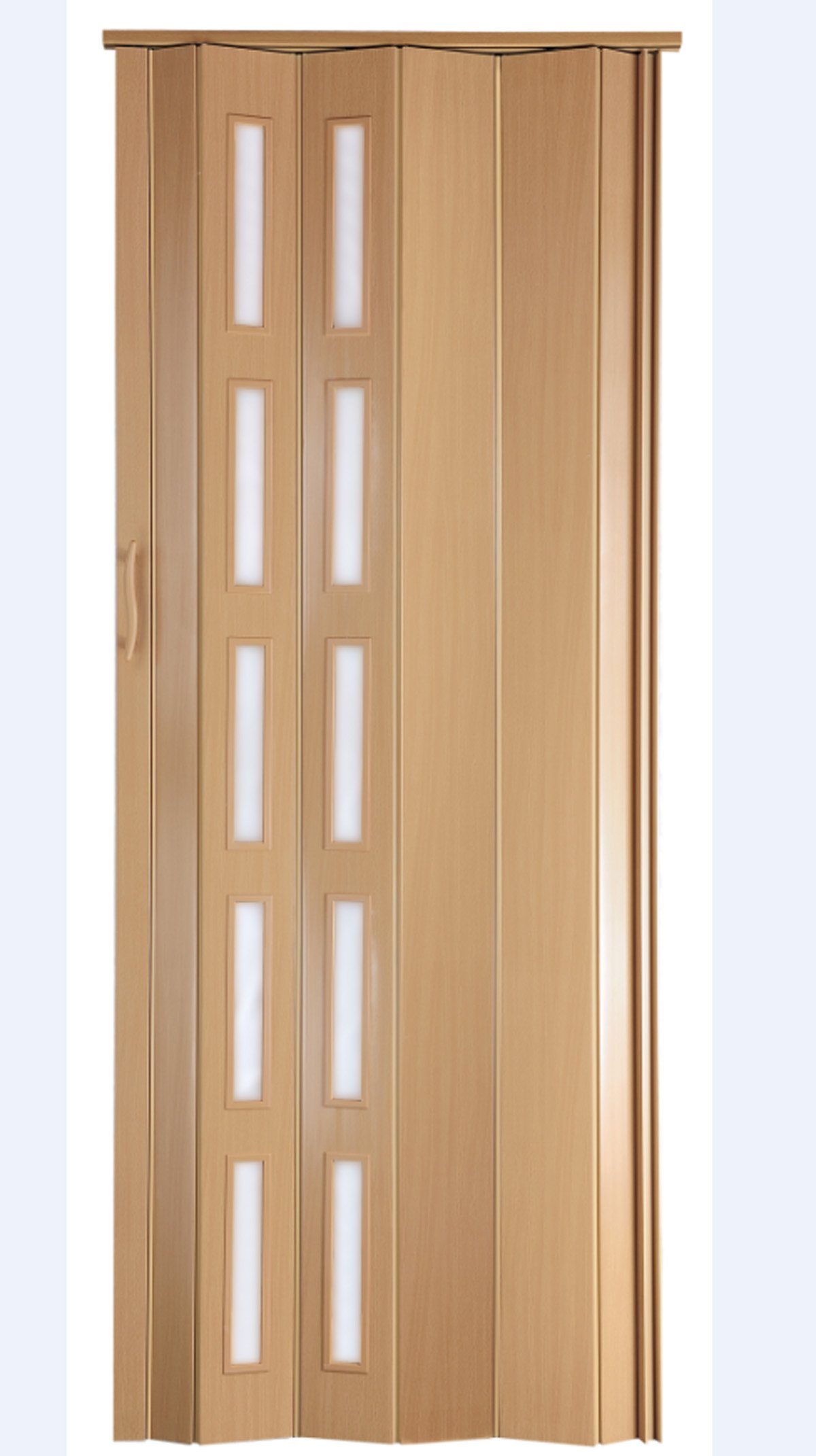 Standom Falttür Schiebetür Buche (Erle) Fenster H. 201 cm für Türbreite bis 80 cm st5 | Falttüren