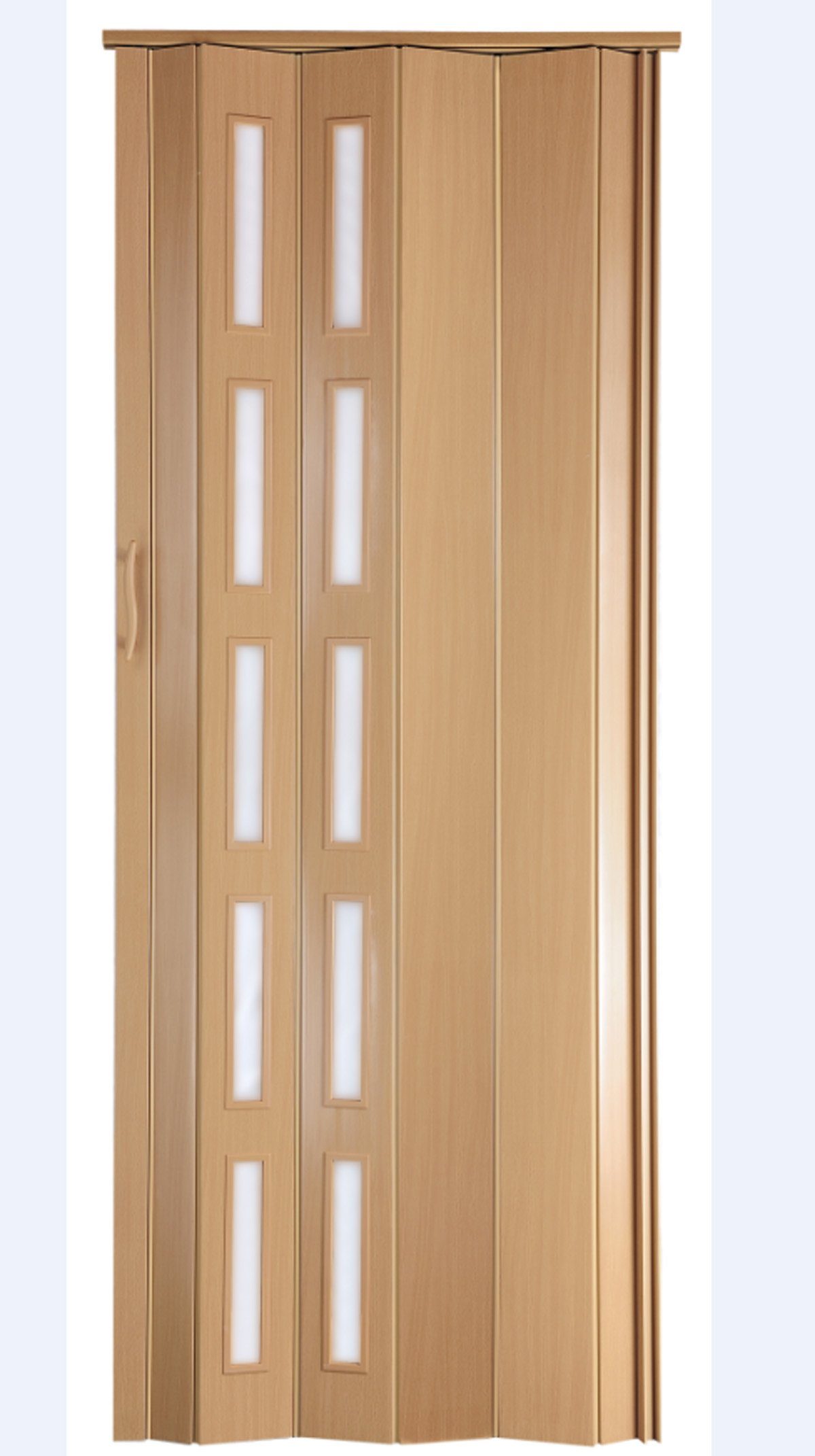 Standom Falttür Schiebetür Buche (Erle) Fenster H. 201 cm für Türbreite bis 94 cm st5