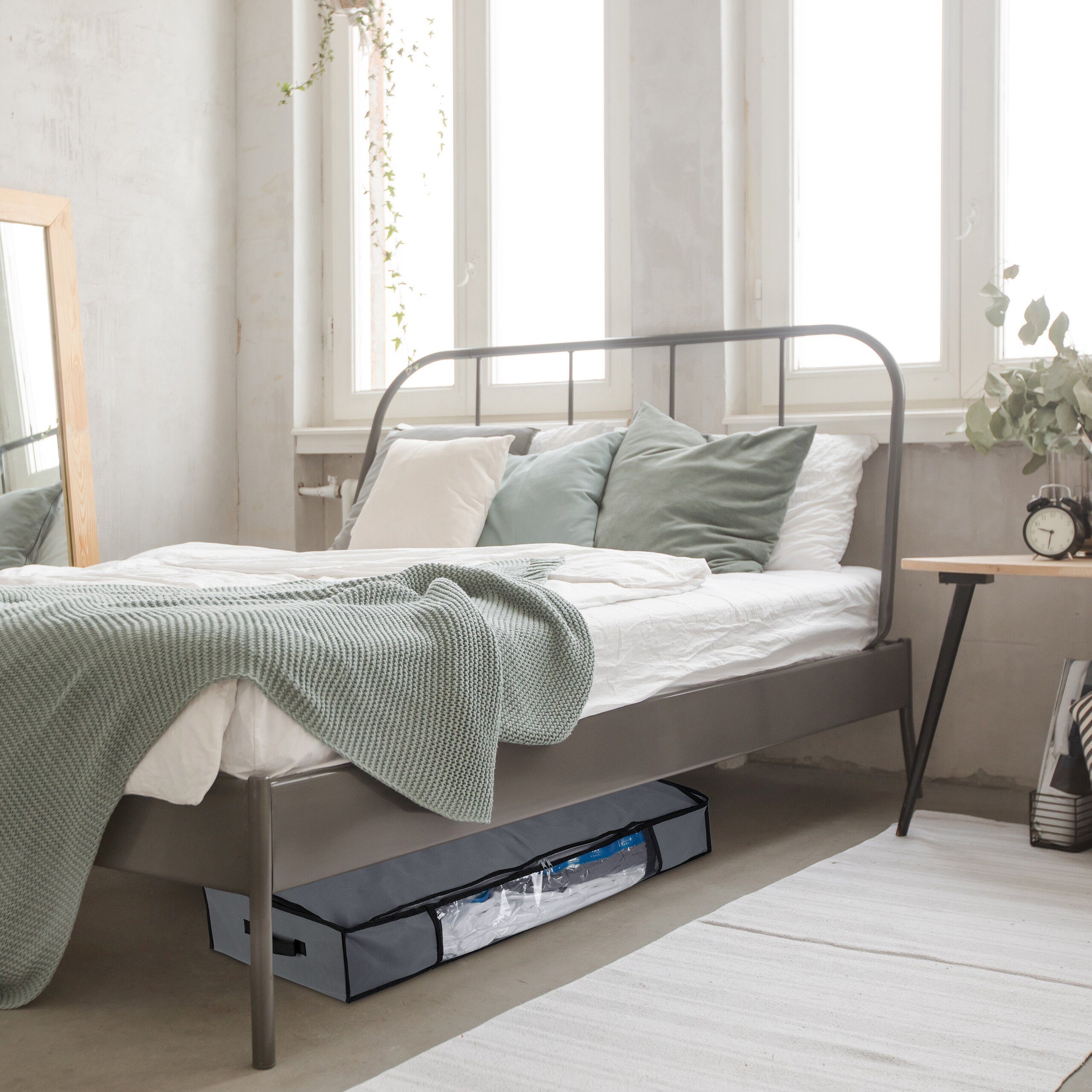 relaxdays Unterbettkommode Vakuum im 2er Set