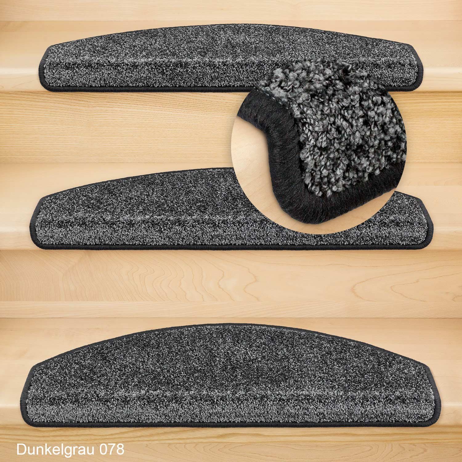Metzker® Stufenmatte Stufenmatten Ventura Halbrund Dunkelgrau günstig online kaufen