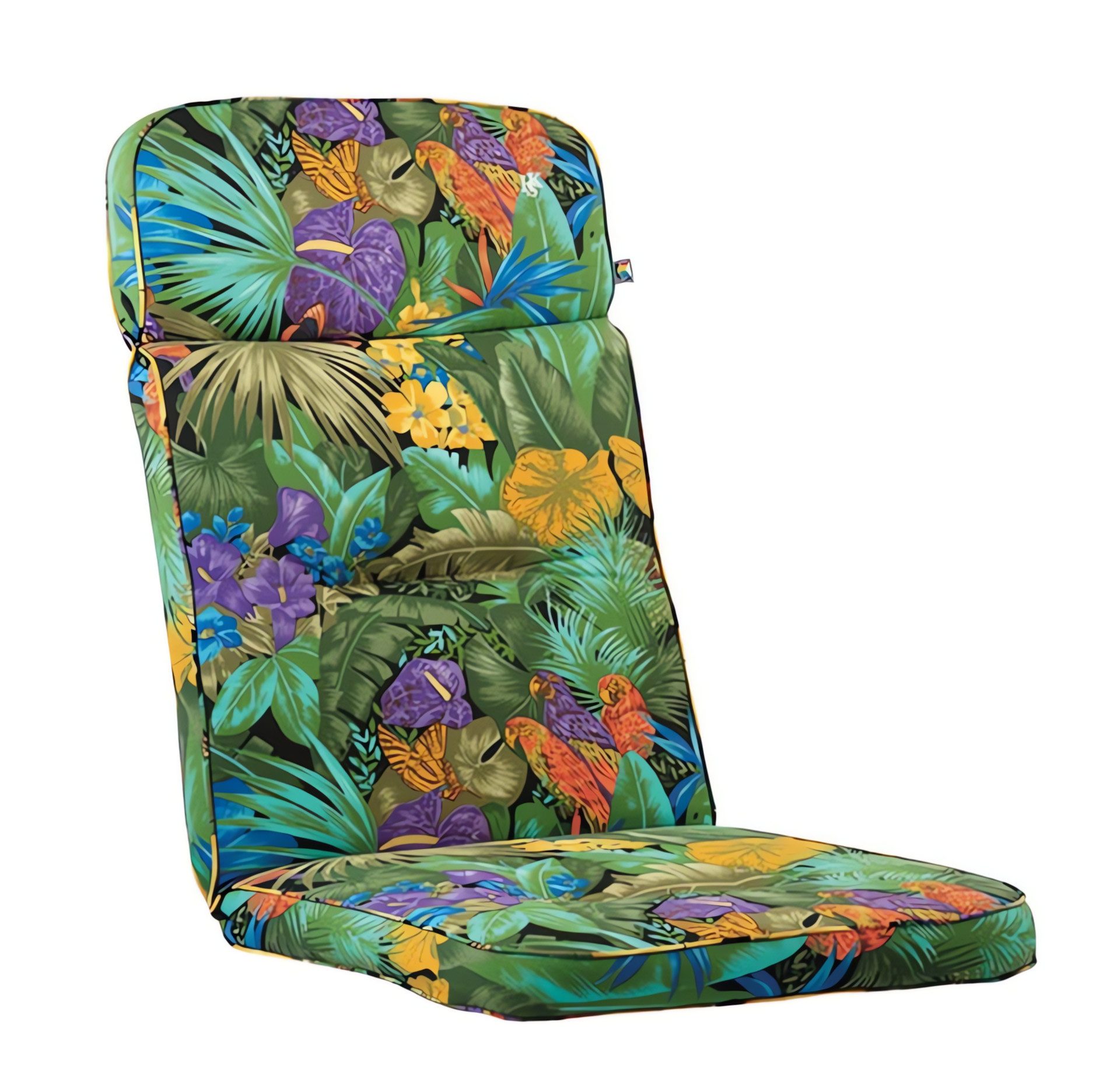 KETTLER Sesselauflage TASTE Sesselauflage hoch 123cm x 50cm x 9cm Dessin 8194 Papagei