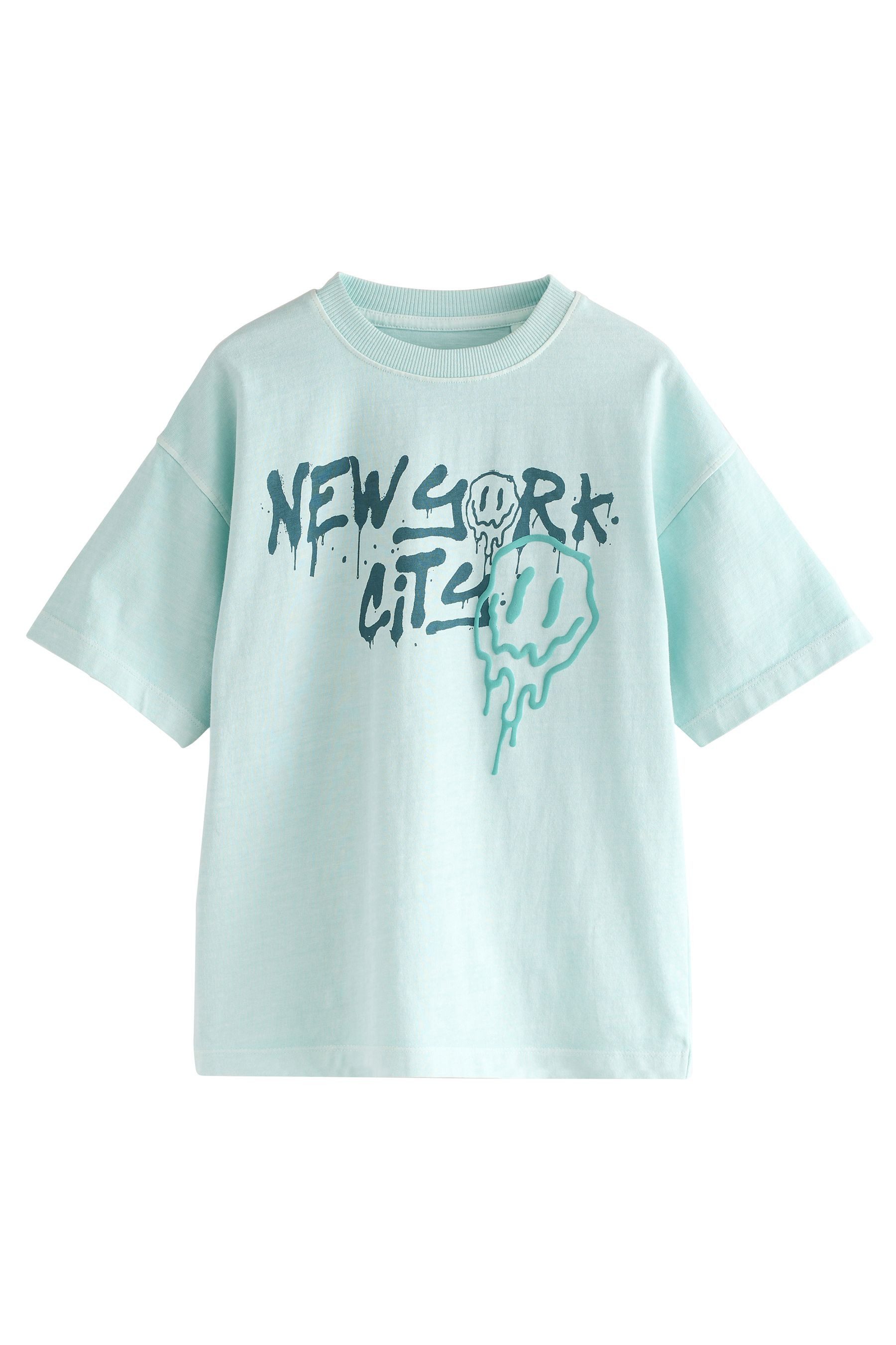 T-Shirt Relaxed Fit T-Shirt aus Baumwolle mit Grafik