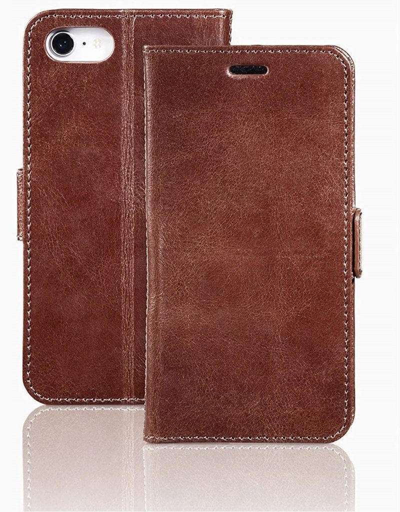 Pazzimo Handyhülle »Pazzimo Leder Booklet Smart Case Tasche Hülle Cover