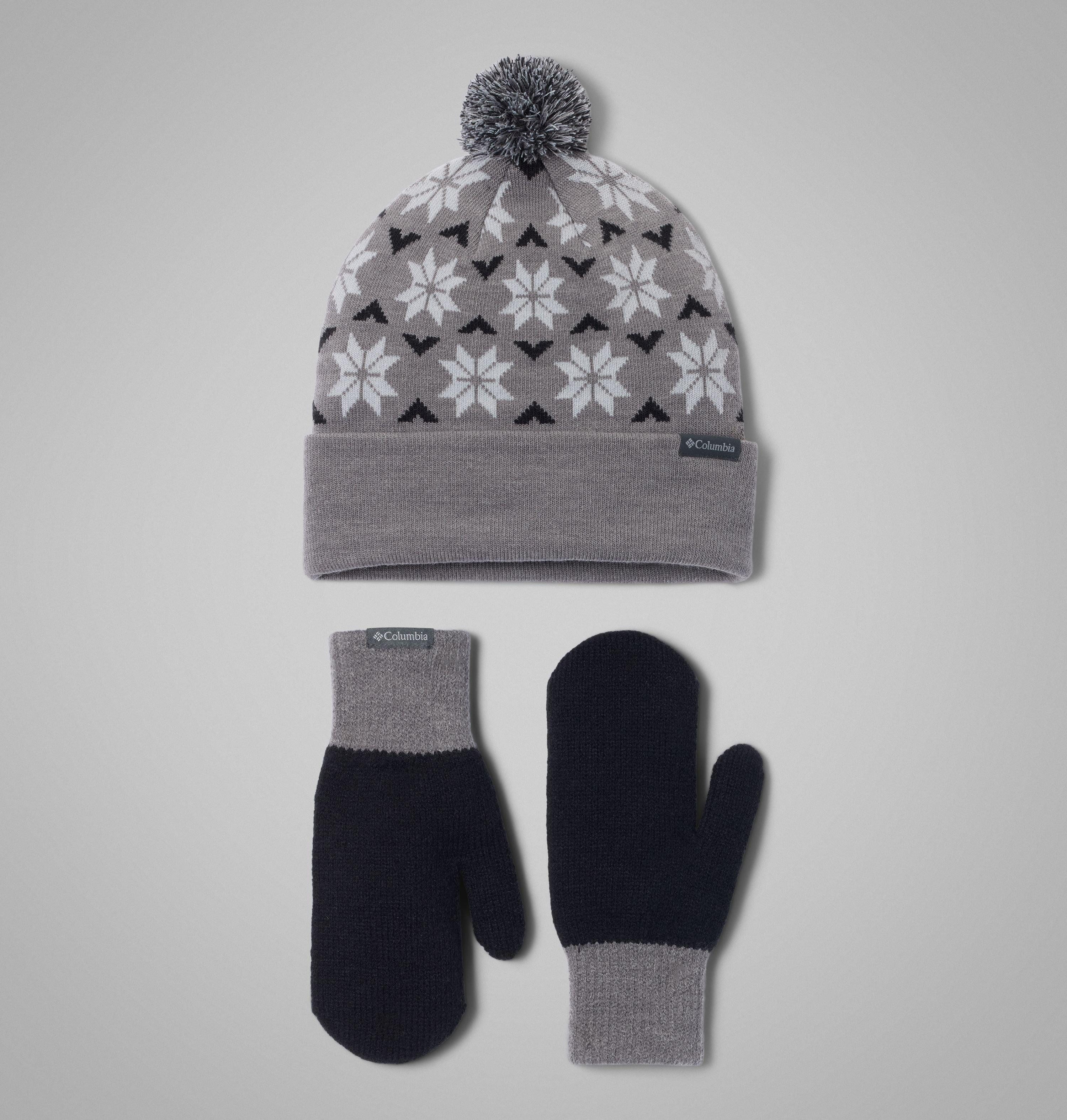 Columbia Beanie Snowflake Beanie and Mitten Set (2-St) 2-teiliges Set mit Beanie und Fäustlingen, sportlicher Stil