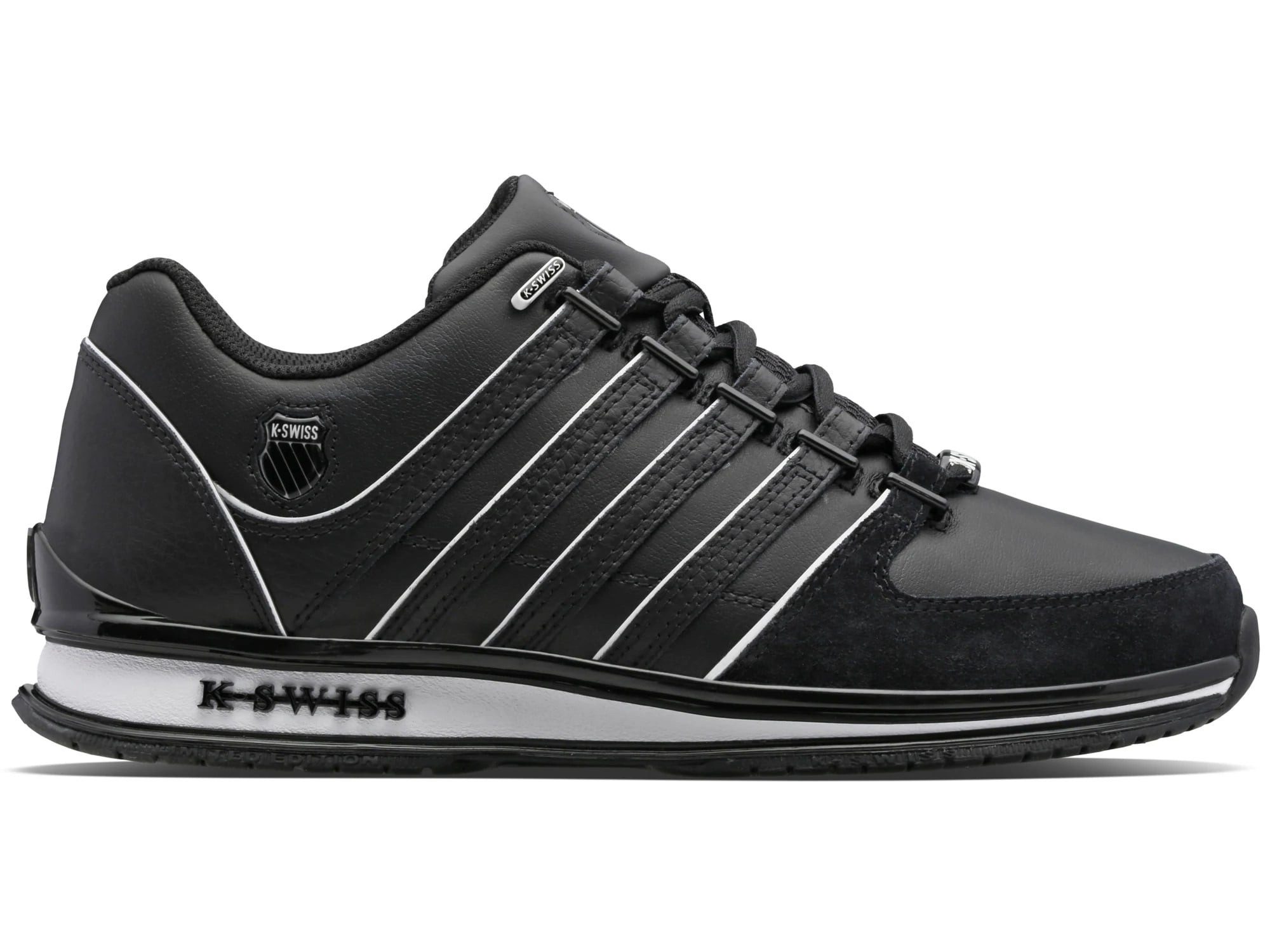 K-Swiss Rinzler Leder schwarz/weiss Herren Sneaker günstig online kaufen