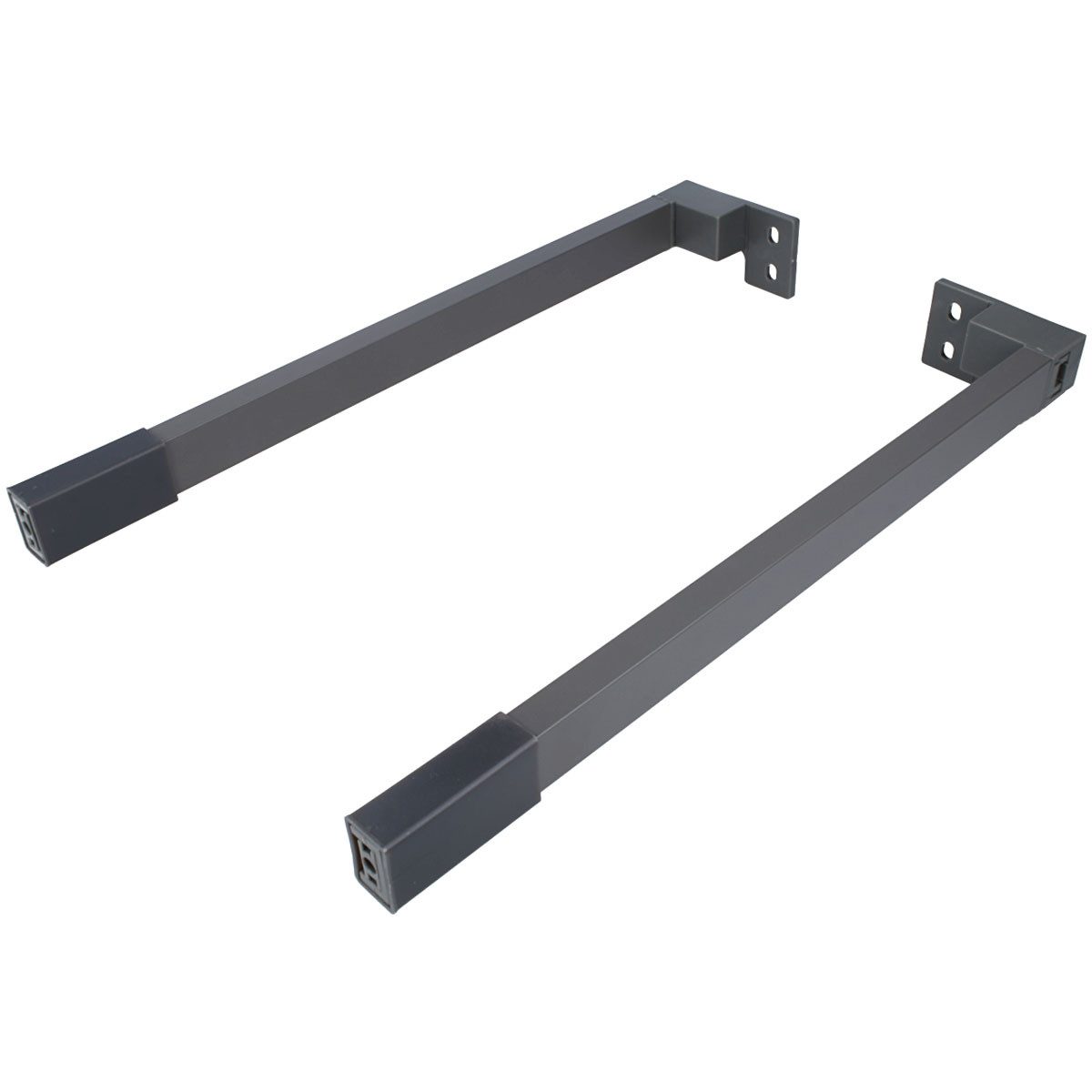 MS Beschläge Schubladeneinsatz Schubladen-Längsreling Set Schubladenerweiterung (Set), Schubladenzubehör Relingstangen Schubladenreling nachrüsten