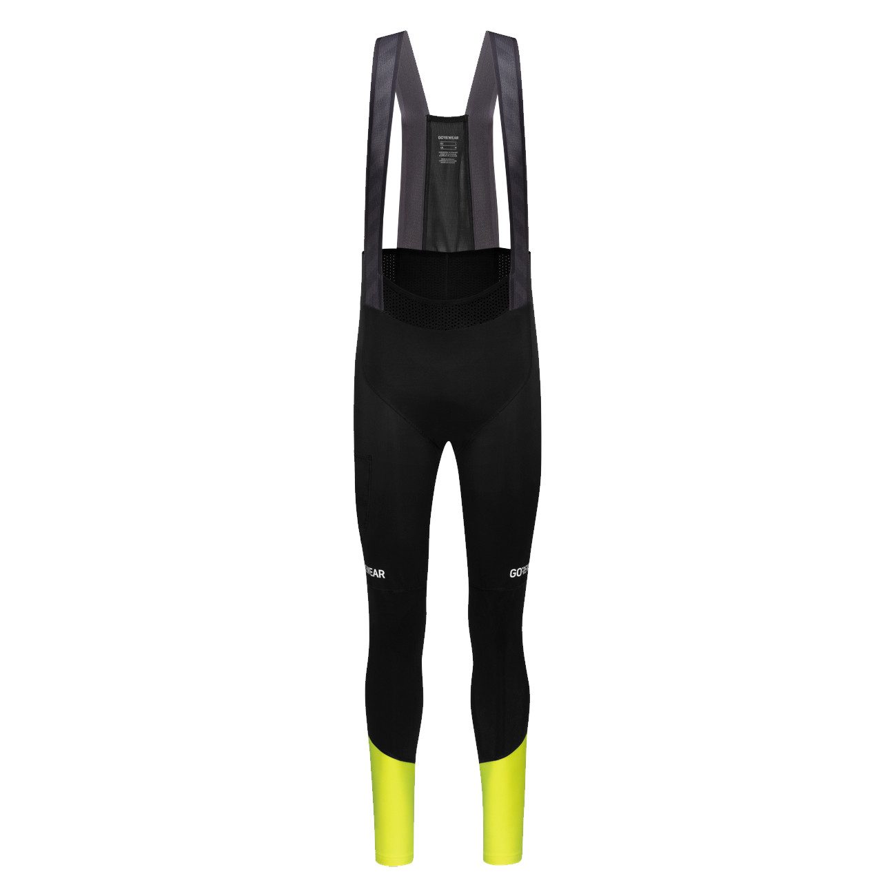 GORE® Wear Laufhose Gore Wear Spinshift Thermo Bib Tights+ Herren Black Neon Yellow