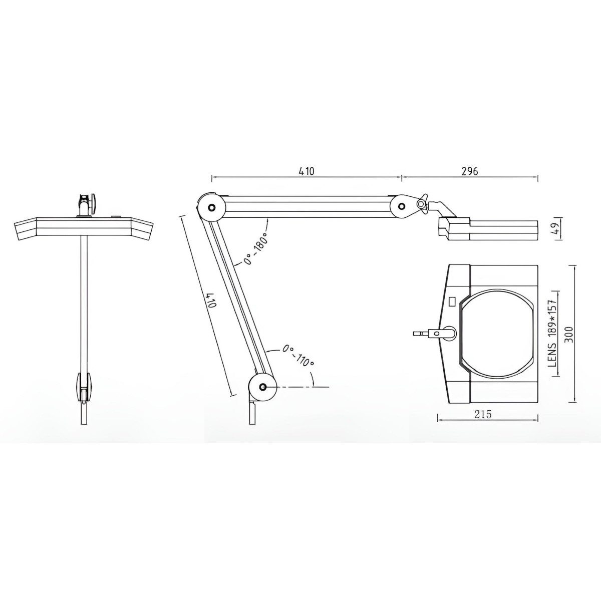 Semplix LED Arbeitslicht LED Lupen-Tischlampe 3D günstig online kaufen