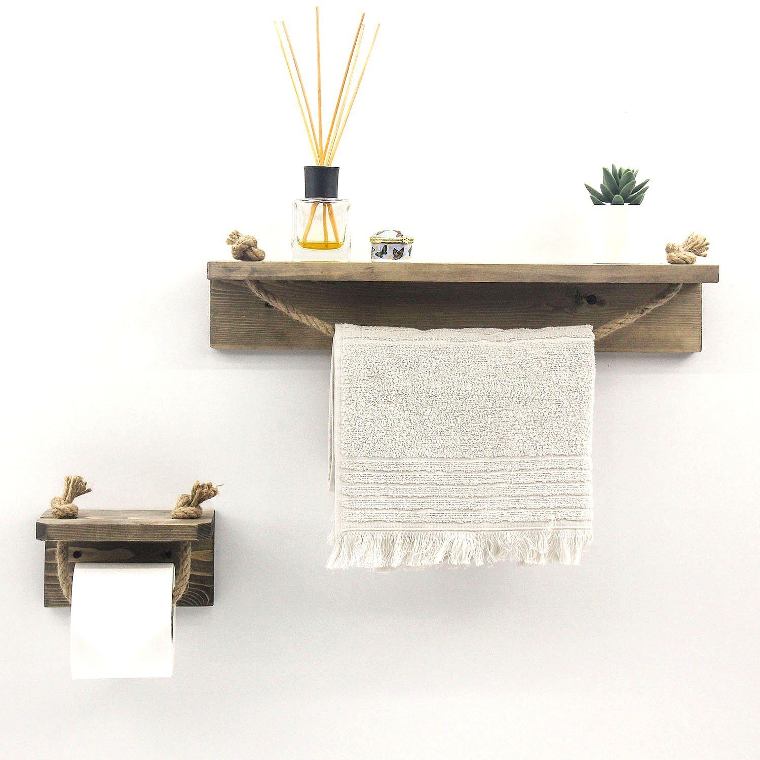 Wandregal 100% SPRUCE WOOD, 10 cm x 9 cm x 50 cm L2833