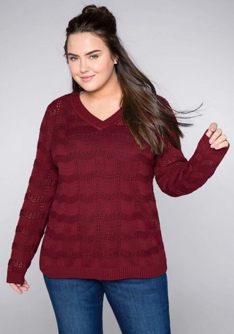 SHEEGO Пуловер с V-образным вырезом