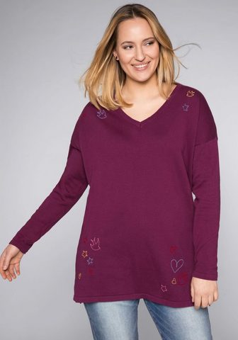 SHEEGO Пуловер с V-образным вырезом