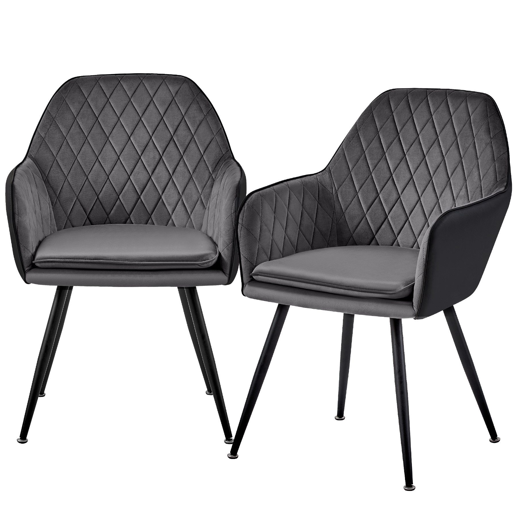 TRISENS Esszimmerstuhl (2 St), Armlehnenstuhl mit abgestepptem Bezug Essstu günstig online kaufen