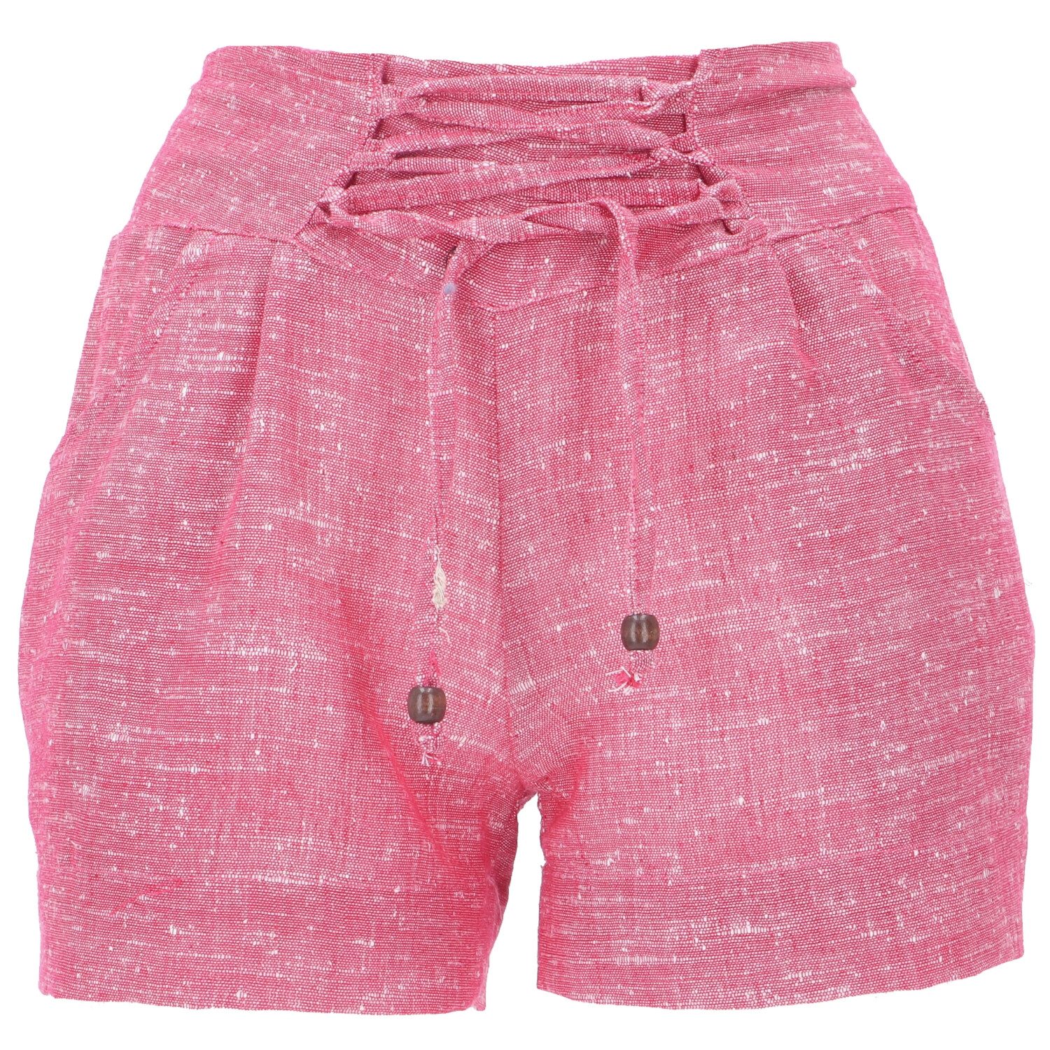 Guru-Shop Hose & Shorts Hippie Shorts, Khadi Goa Hot Pants - rosarot alternative Bekleidung