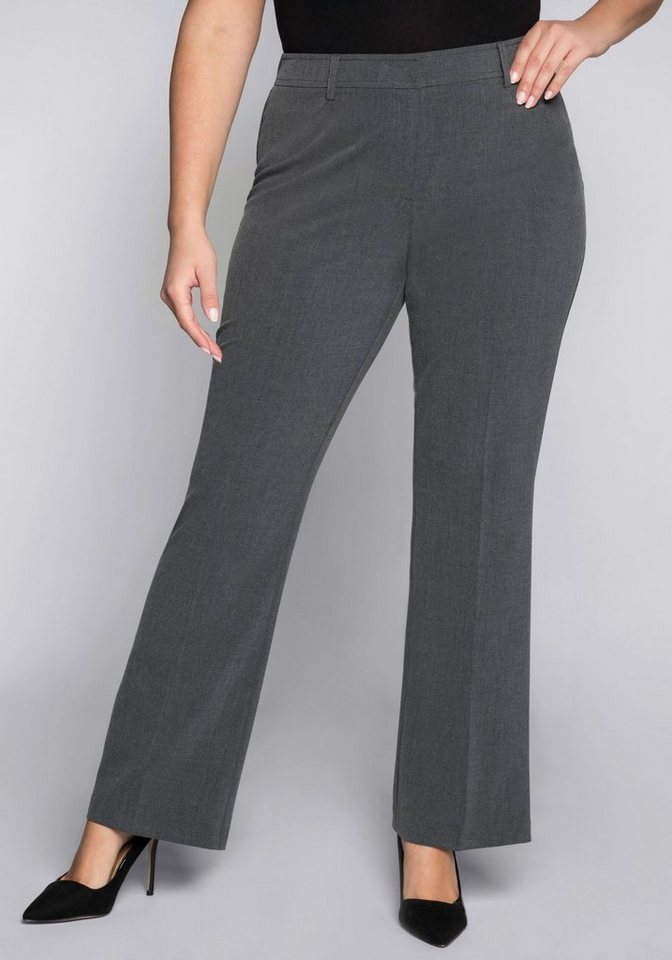 Sheego Bügelfaltenhose mit elastischem Bund Sheego Bügelfaltenhose mit elastischem Bund