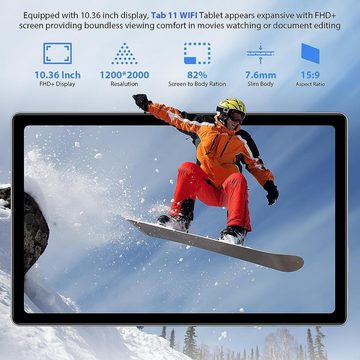 blackview Tablet (10,36", 256 GB, Android 12, 2,4G+5G, Tab mit leistungsstarkem Prozessor, brillantem 2K-Bildschirm, Software)