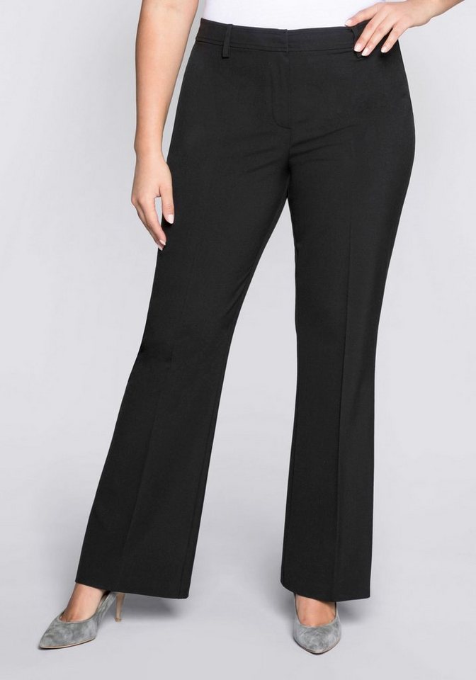 Sheego Bügelfaltenhose mit elastischem Bund Sheego Bügelfaltenhose mit elastischem Bund