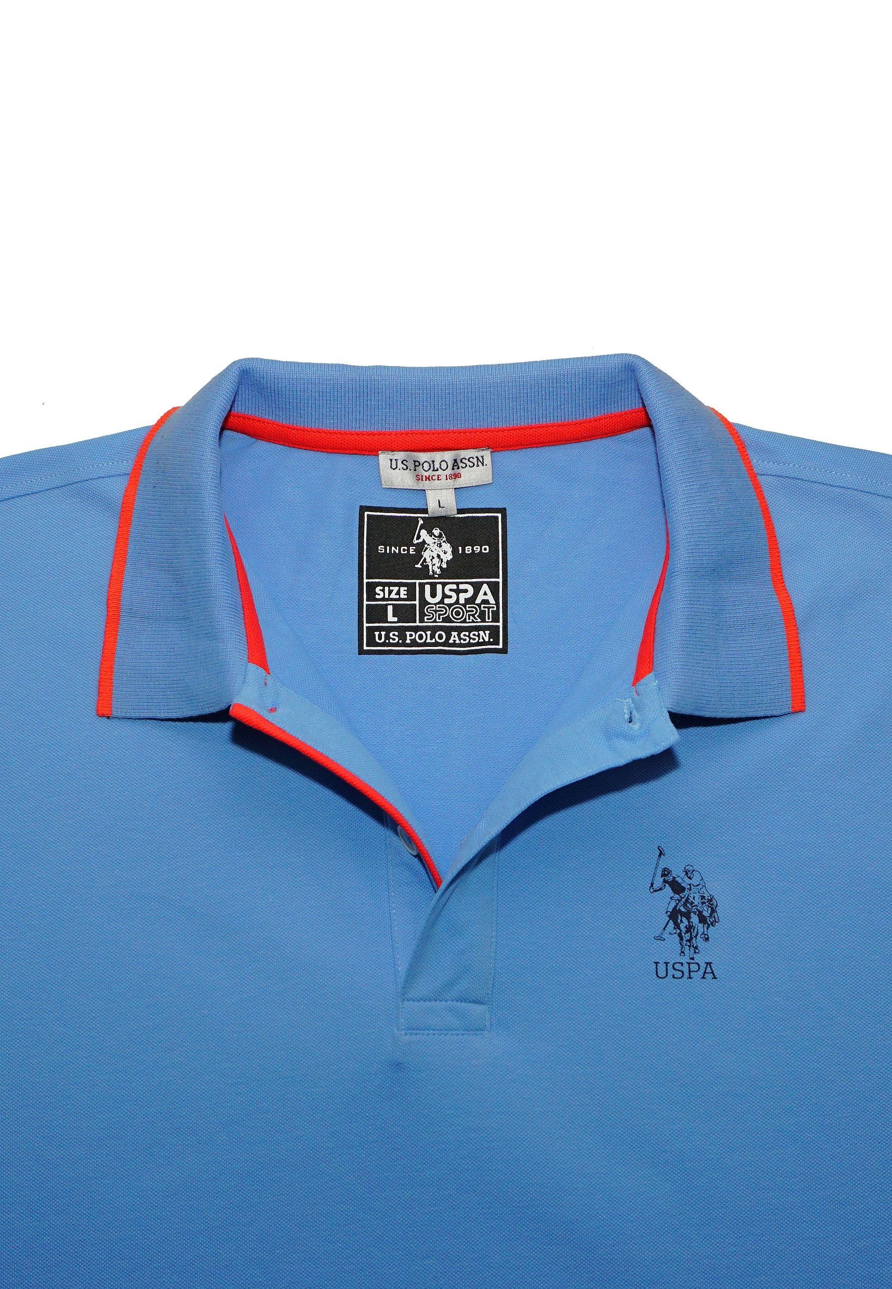 U.S. Polo Assn Poloshirt Shirt (1-tlg) hellblau Poloshirt CAAD