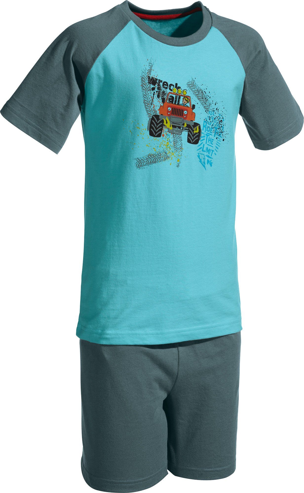 Erwin Müller Pyjama Kinder-Shorty Single-Jersey gemustert