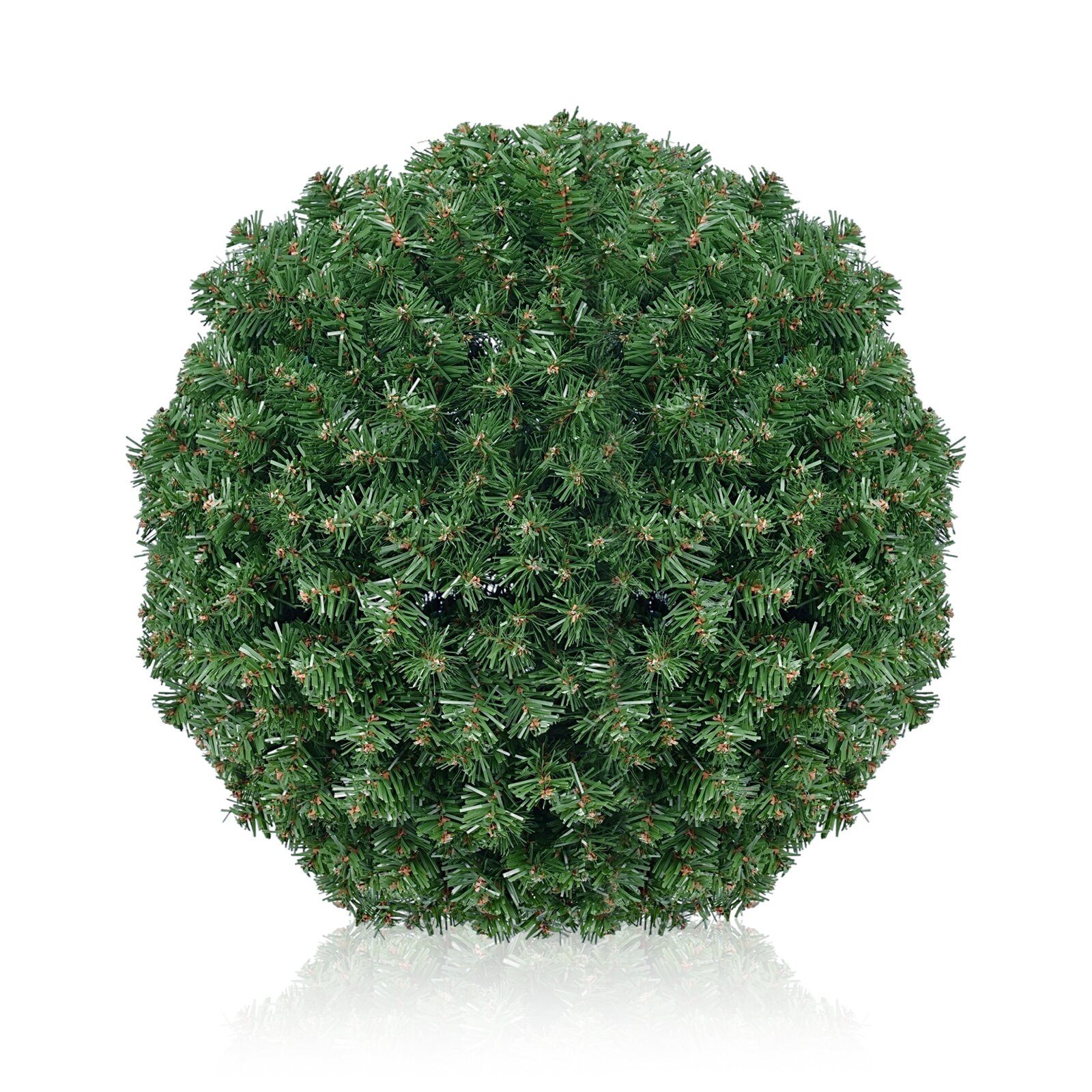 Kunstpflanze Künstliche Pflanze Kugel Weihnachtsdeko Tannenkugel 40 cm Kuns günstig online kaufen