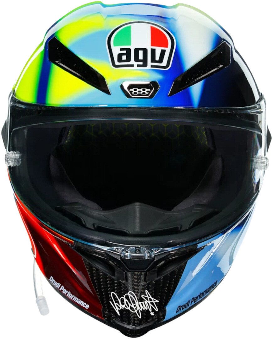 AGV Motorradhelm Pista GP RR Soleluna 2021 22.06 S26 Helm, Notfallsystem-Polsterung (EQRS)