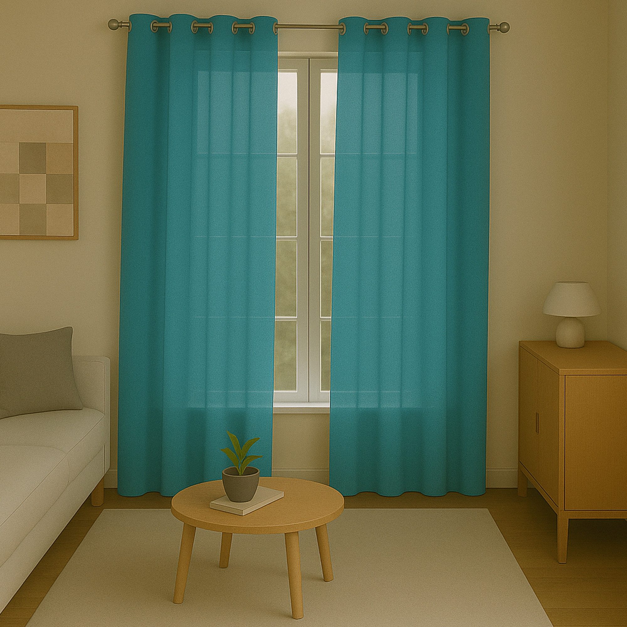 Bestlivings Gardine "Ellen" mit Ösen (2 St), Ösen, blickdicht, Polyester, matter Stoff, einfarbig, waschbar bei 30°C, bügelleicht, formstabil