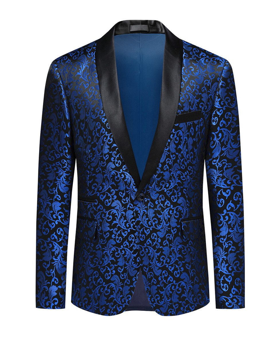 Allthemen Smokingsakko Herren Sakko Bunt Jacquard günstig online kaufen