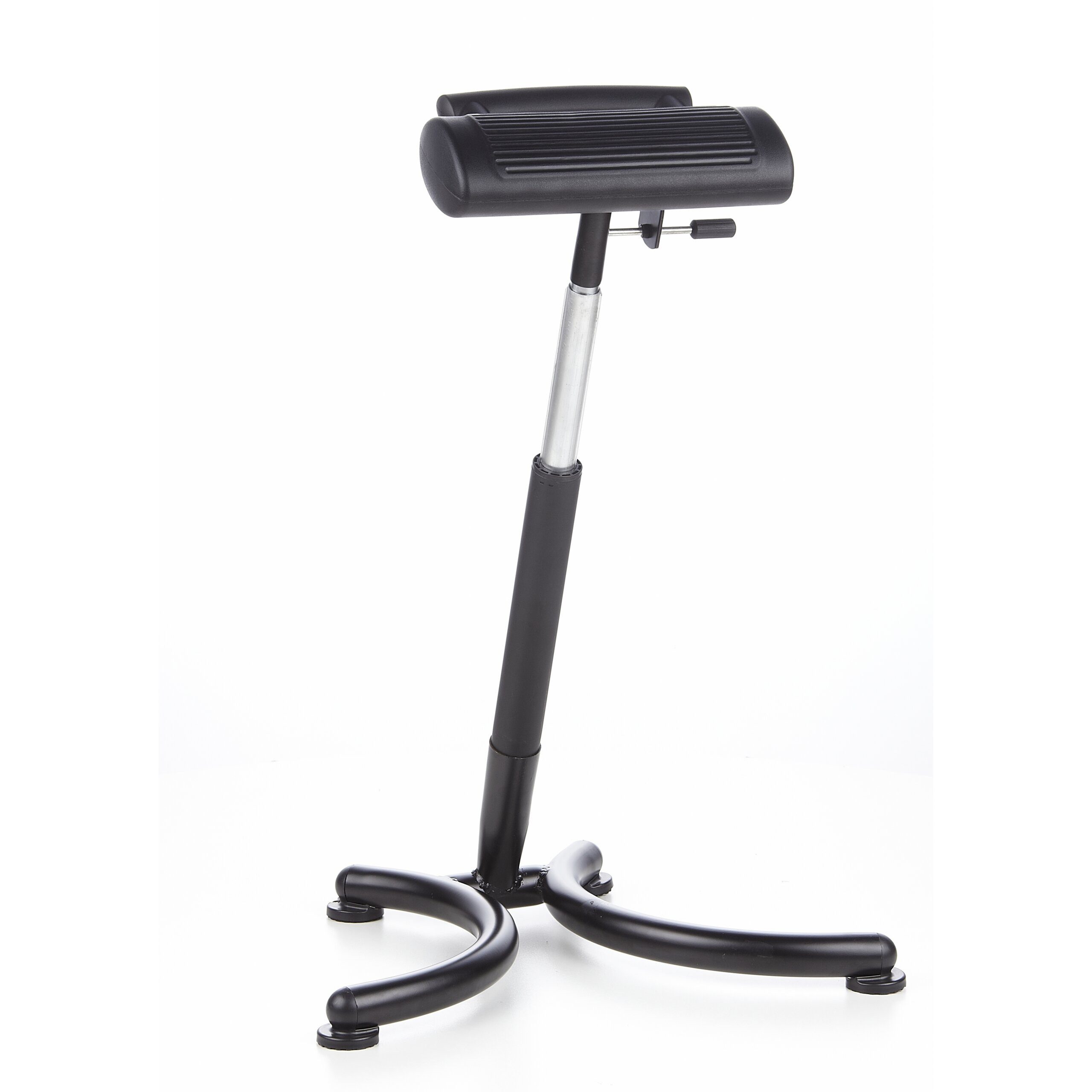 hjh OFFICE Stehhilfe TOP WORK 30 Arbeitshocker Hartschaum Höhe, Ergonomischer Stehsitz, höhenverstellbar, Rutschhemmende Sitzfläche