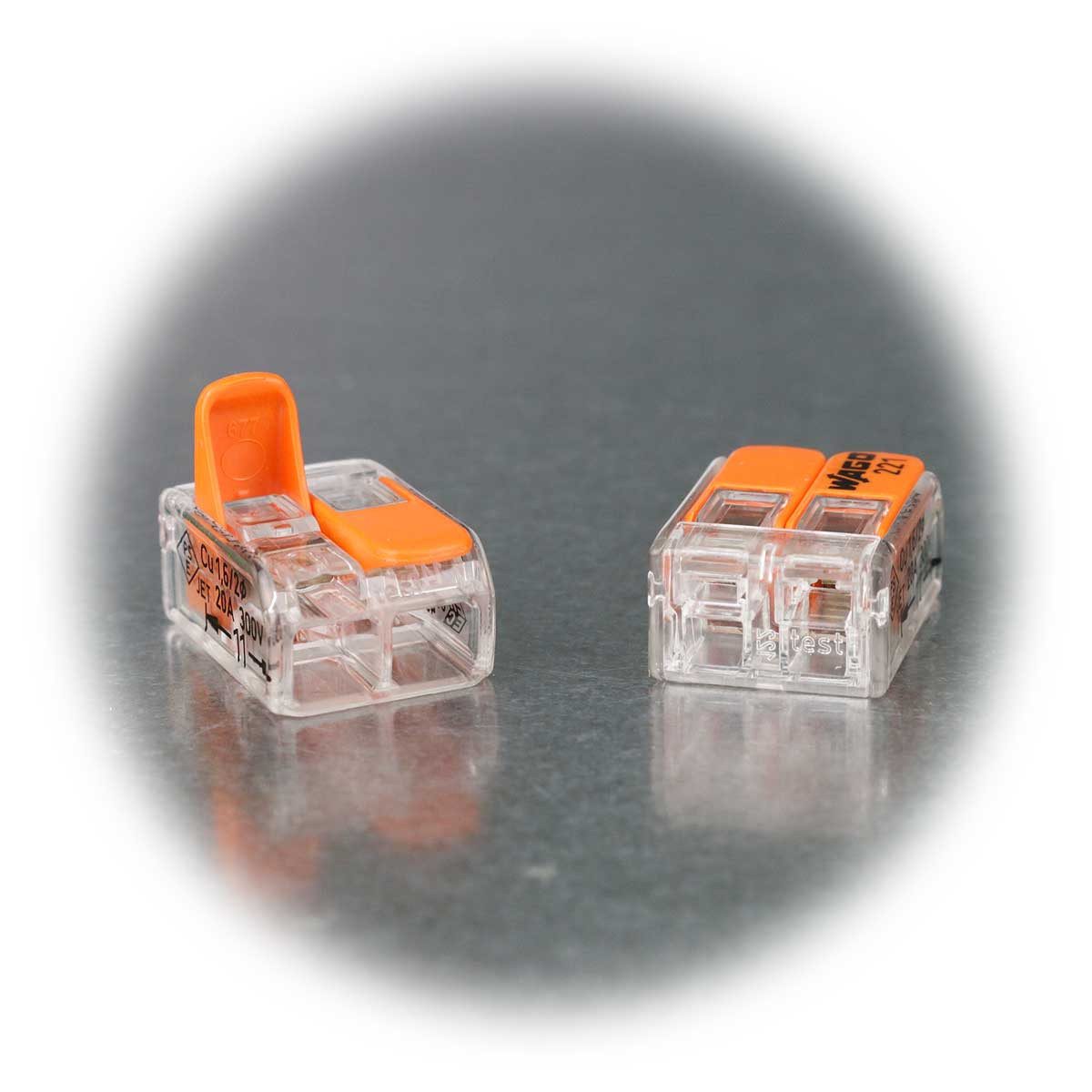 WAGO Verbindungsdosenklemme 10 WAGO Compact Steckklemmen 2x 0,2-4 mm² mi Hebel