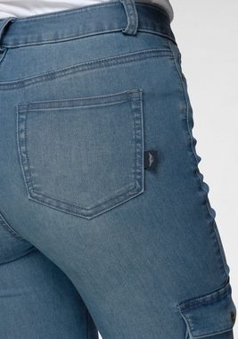 Arizona Skinny-fit-Jeans Ultra Stretch High Waist mit Cargotaschen