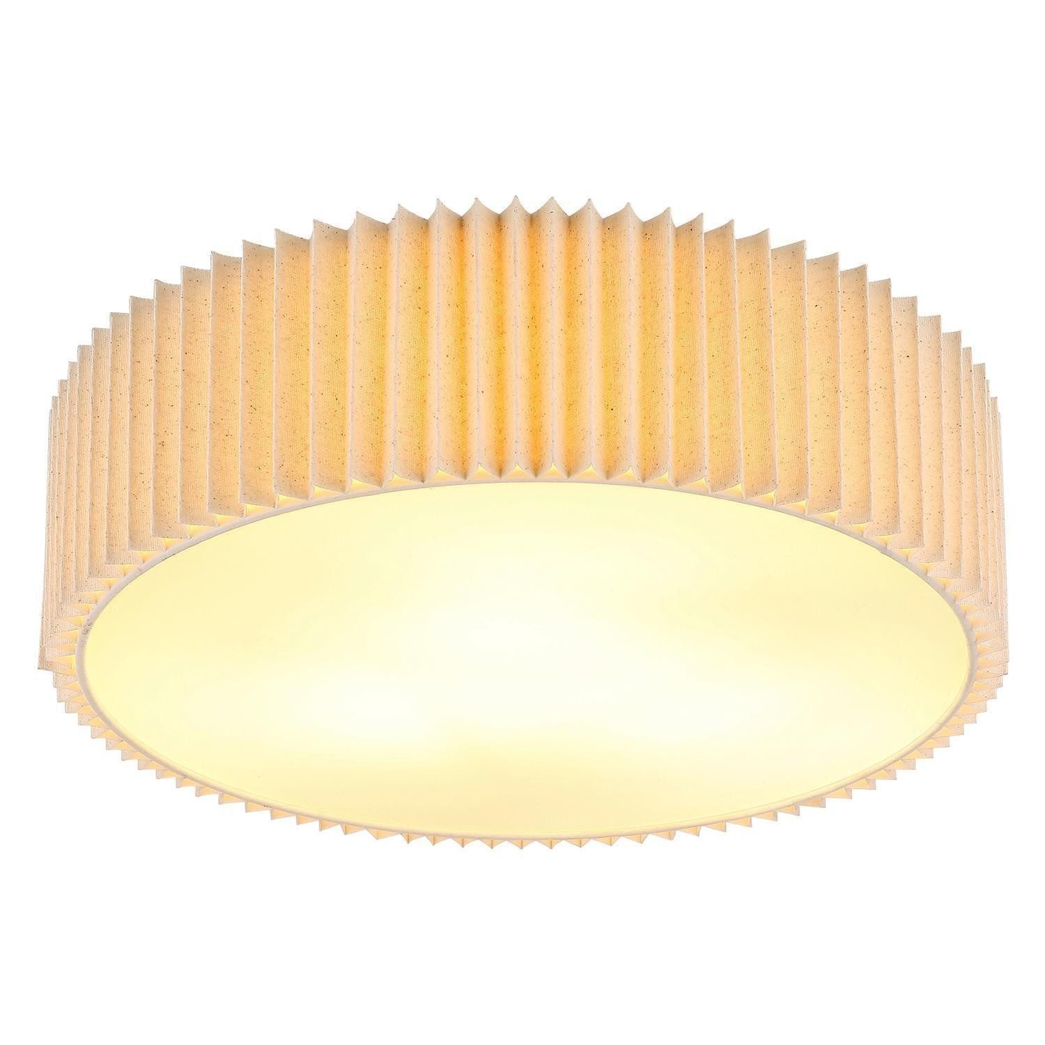 GLOBO LIGHTING Deckenleuchte PAGE, 3-flammig, Beige, Schwarz, Metall, ohne günstig online kaufen