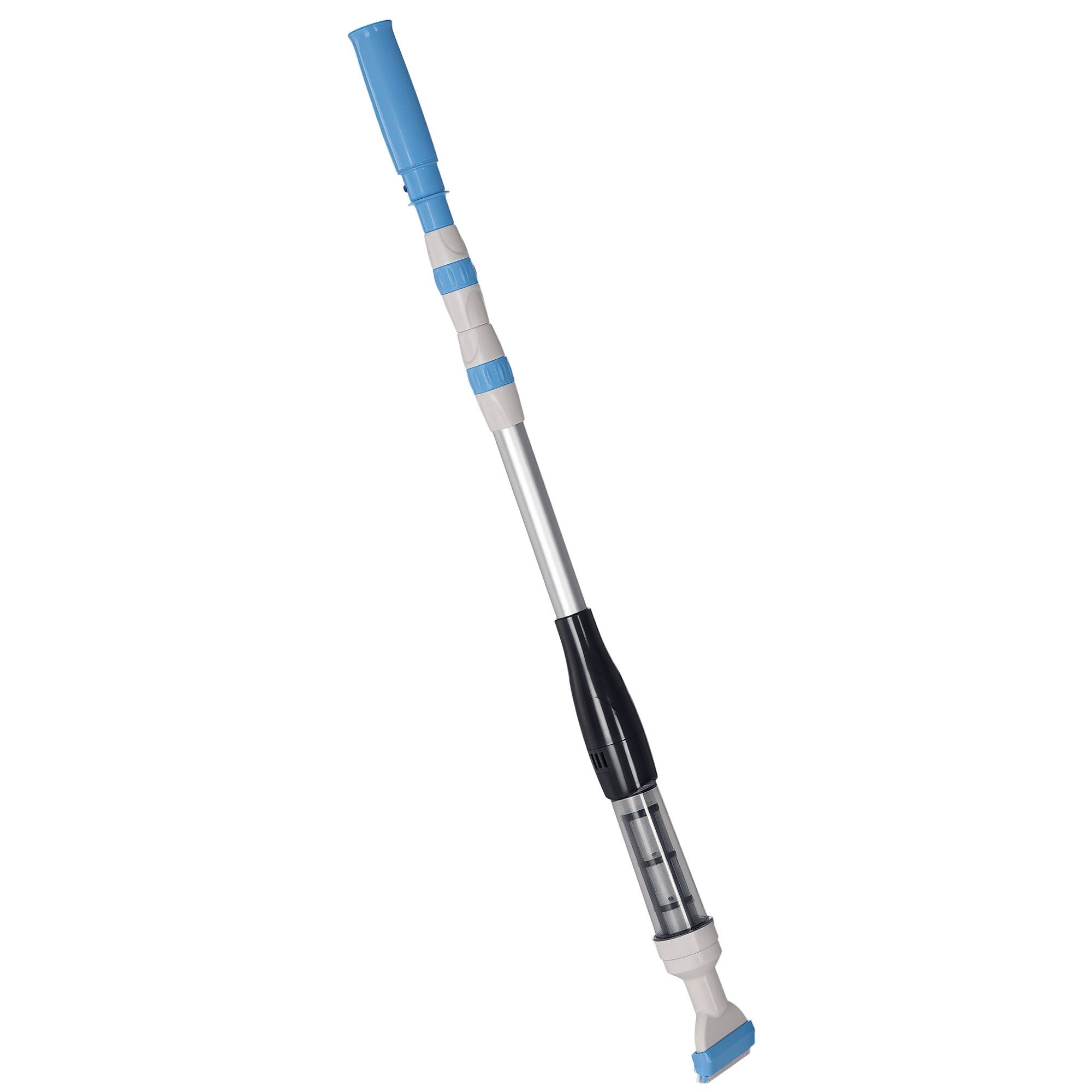 Novzep Poolbodensauger Poolsauger, kabbellos, 80 Min. Betrieb, geringes Gewicht: 800g, 19L, (1-St), Wasser/Minute, Aluminium, Ф6 x 106-162 cm