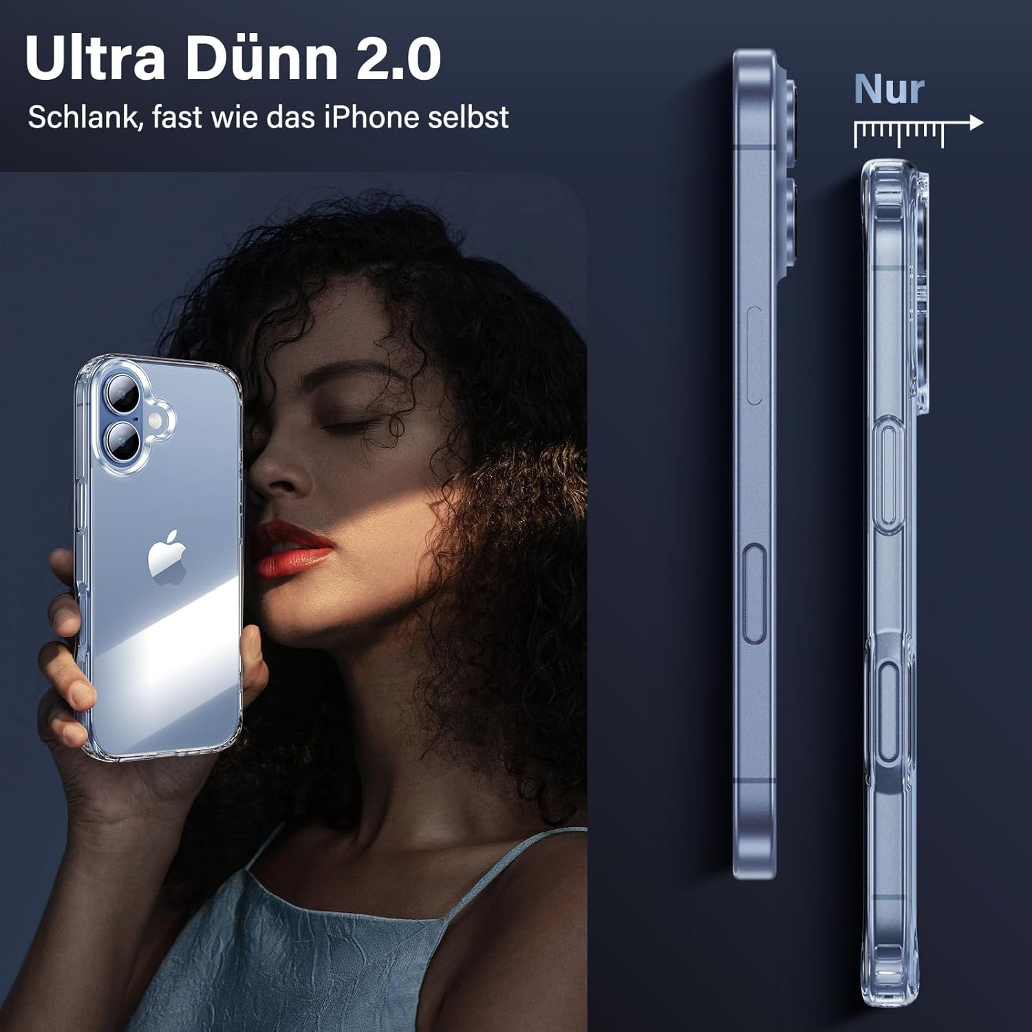 Luckice Sichtschutzfolie iPhone 17 Hülle mit Panzerglasfolie 7-in-1-Handyhülle für iPhone 17, (Rundumschutz Hülle Set Schutzhülle Cover, 1 Handyhülle & 3x Displayschutzglas + 3x Kameraschutzfolie - Transparent, 7-St)