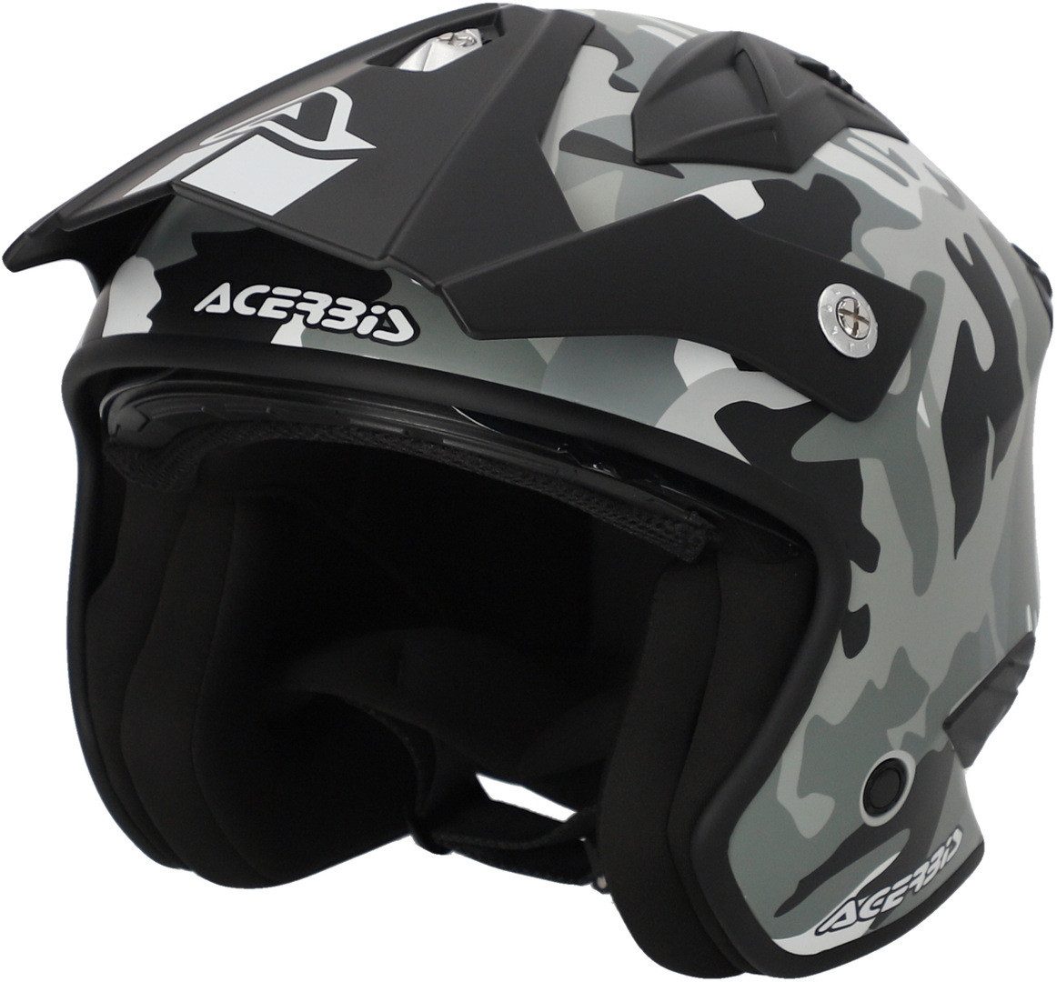 Acerbis Motorradhelm Aria 2023 Camo Jethelm, integriertes Sonnenvisier