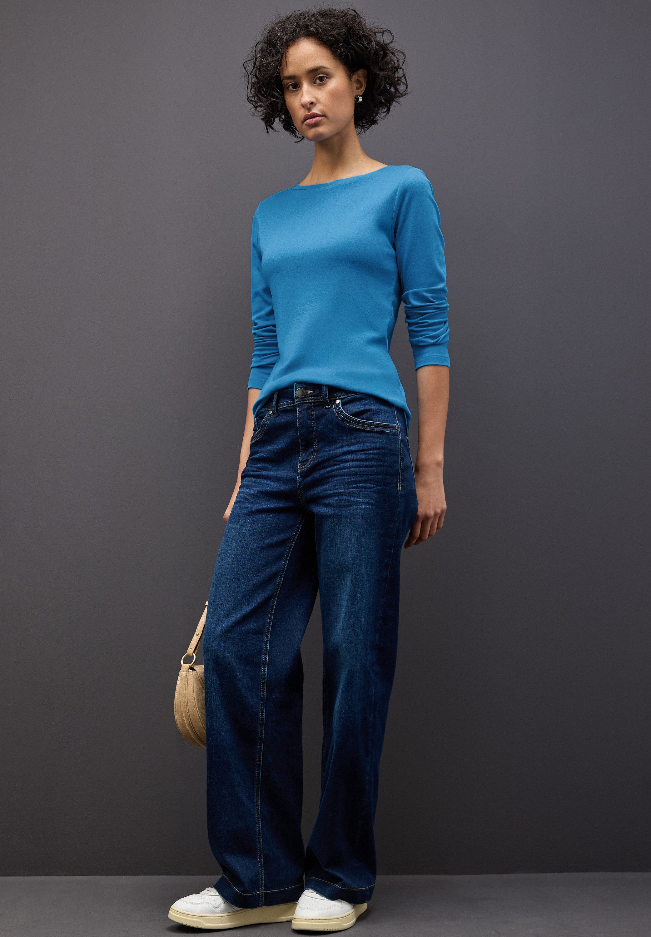 STREET ONE Langarmshirt im soften Baumwoll-Mix