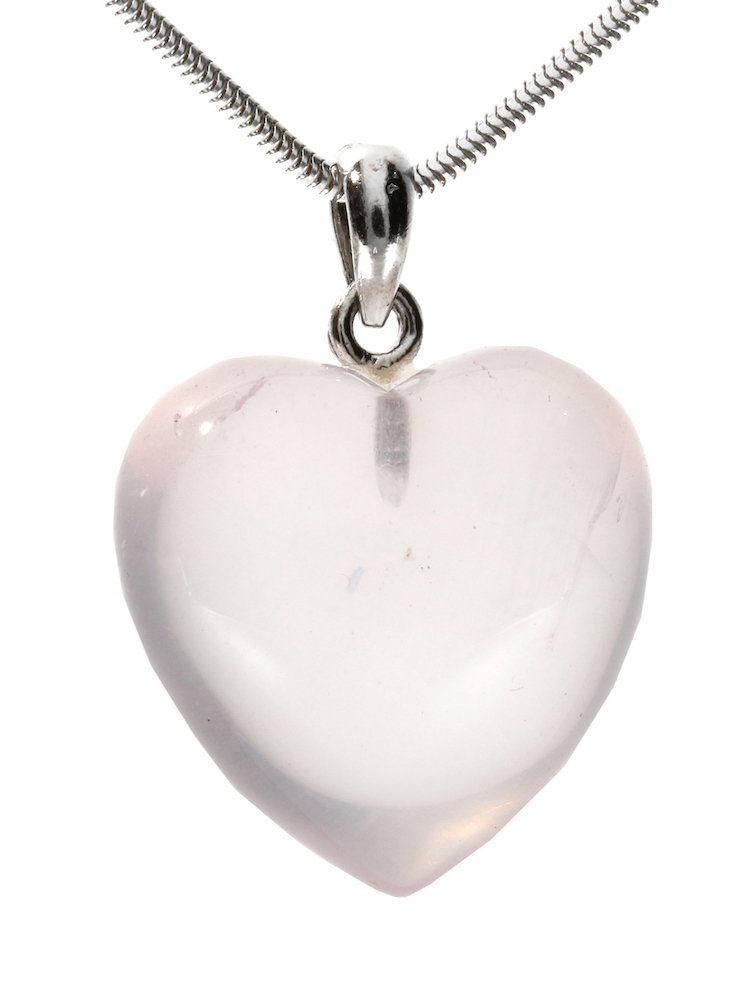 Adelia´s Stein »rosenquarz AnhängerHerz Schmuck 925 Kaufen Silber« Kettenanhänger Online 8wXnPN0Ok