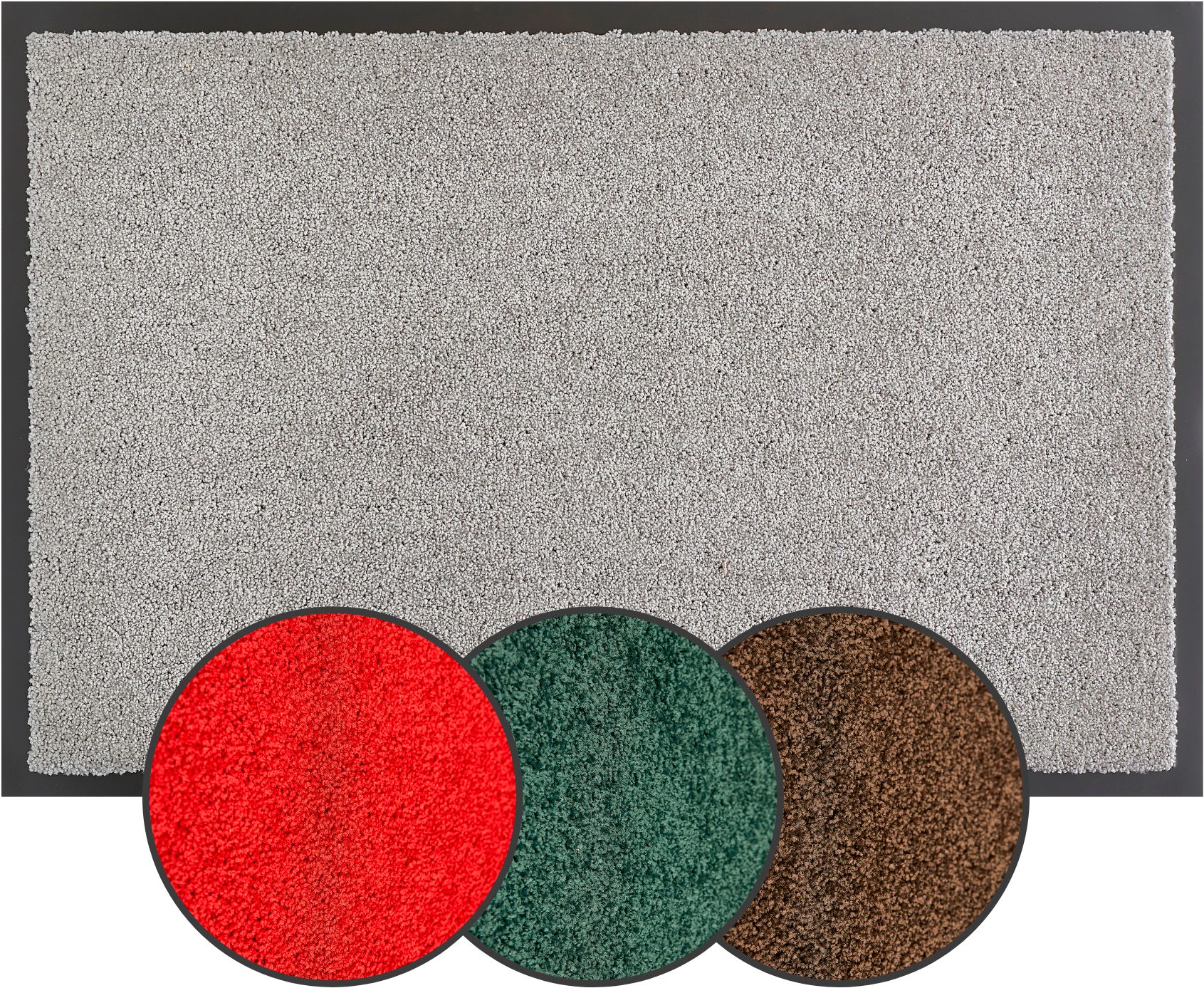 OTTO home Fußmatte Emil, Made in Netherlands, rechteckig, Höhe: 6 mm, Schmutzfangmatte, Uni Farben, rutschhemmend, waschbar (Handwäsche)