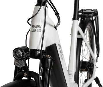 HAWK Bikes E-Bike Wave 400, 8 Gang Shimano, Nabenschaltung, Pedelec, Elektrofahrrad für Damen u. Herren