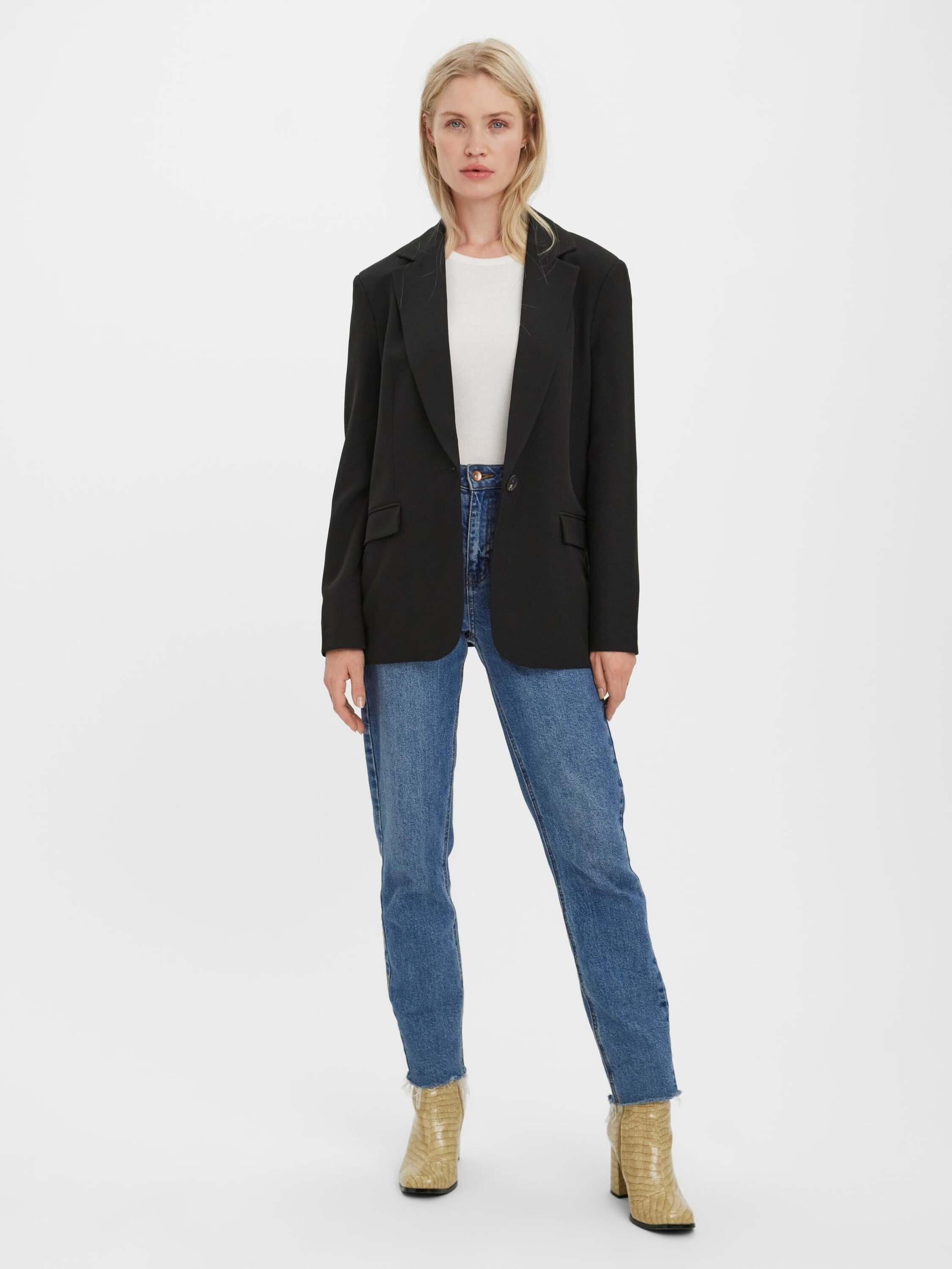 Vero Moda Kurzblazer Troianthea (1-tlg) Plain/ohne Details