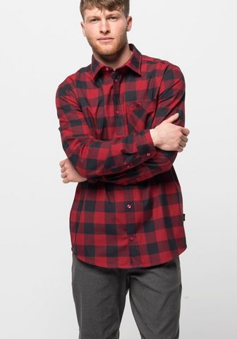 JACK WOLFSKIN Рубашка в клетку »RED RIVER SHIR...